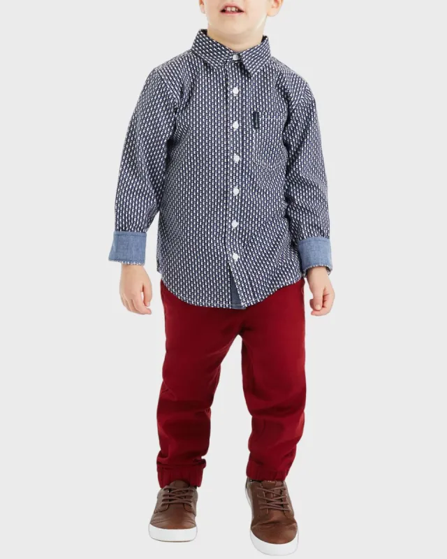 Boys Button-Down Shirt & Pant Set (Sizes 4-7) sold by Ben Sherman