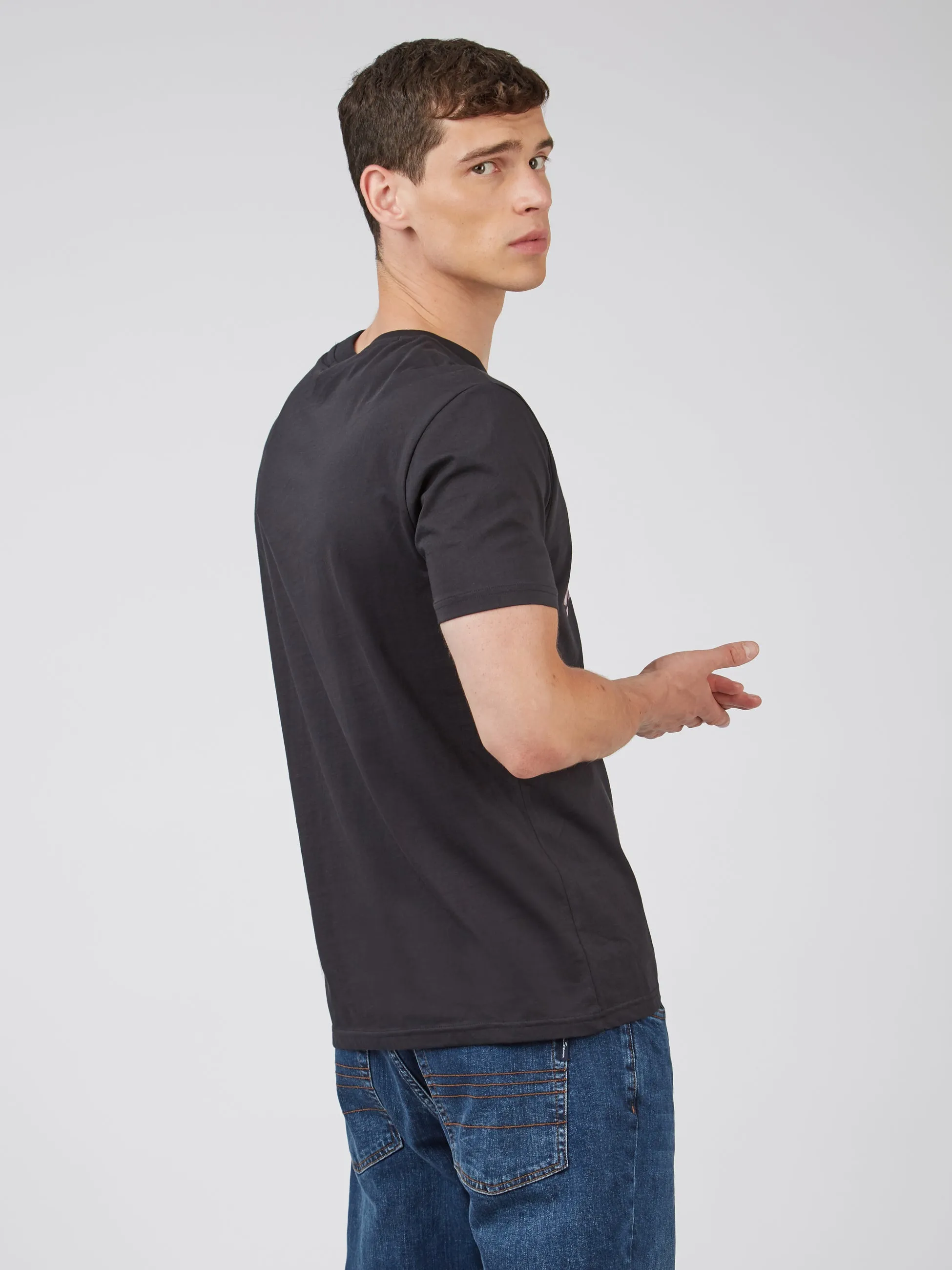 Organic Jersey Chest-Print Graphic Tee sold by Ben Sherman product image thumbnail 5