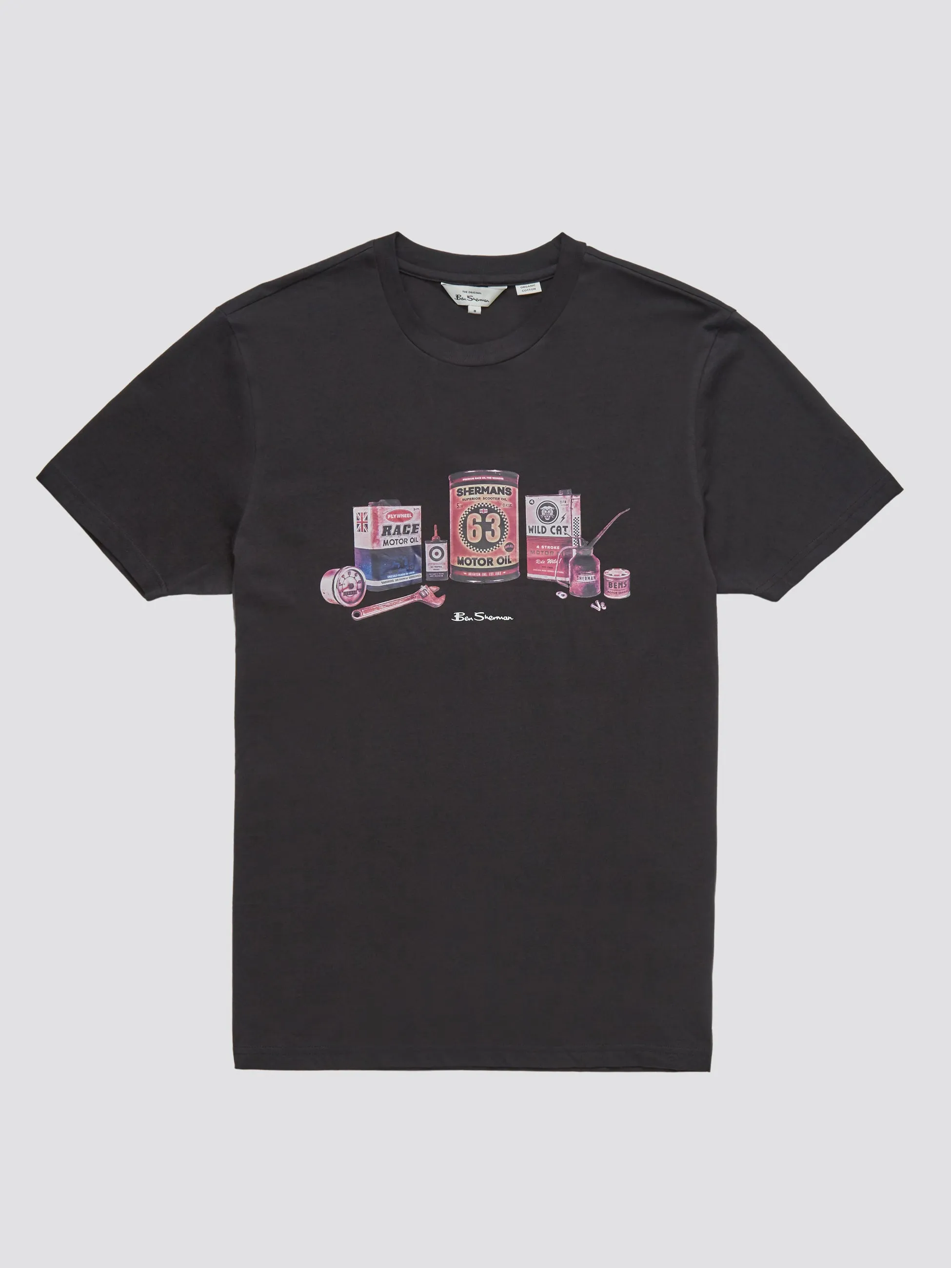 Organic Jersey Chest-Print Graphic Tee sold by Ben Sherman product image thumbnail 2