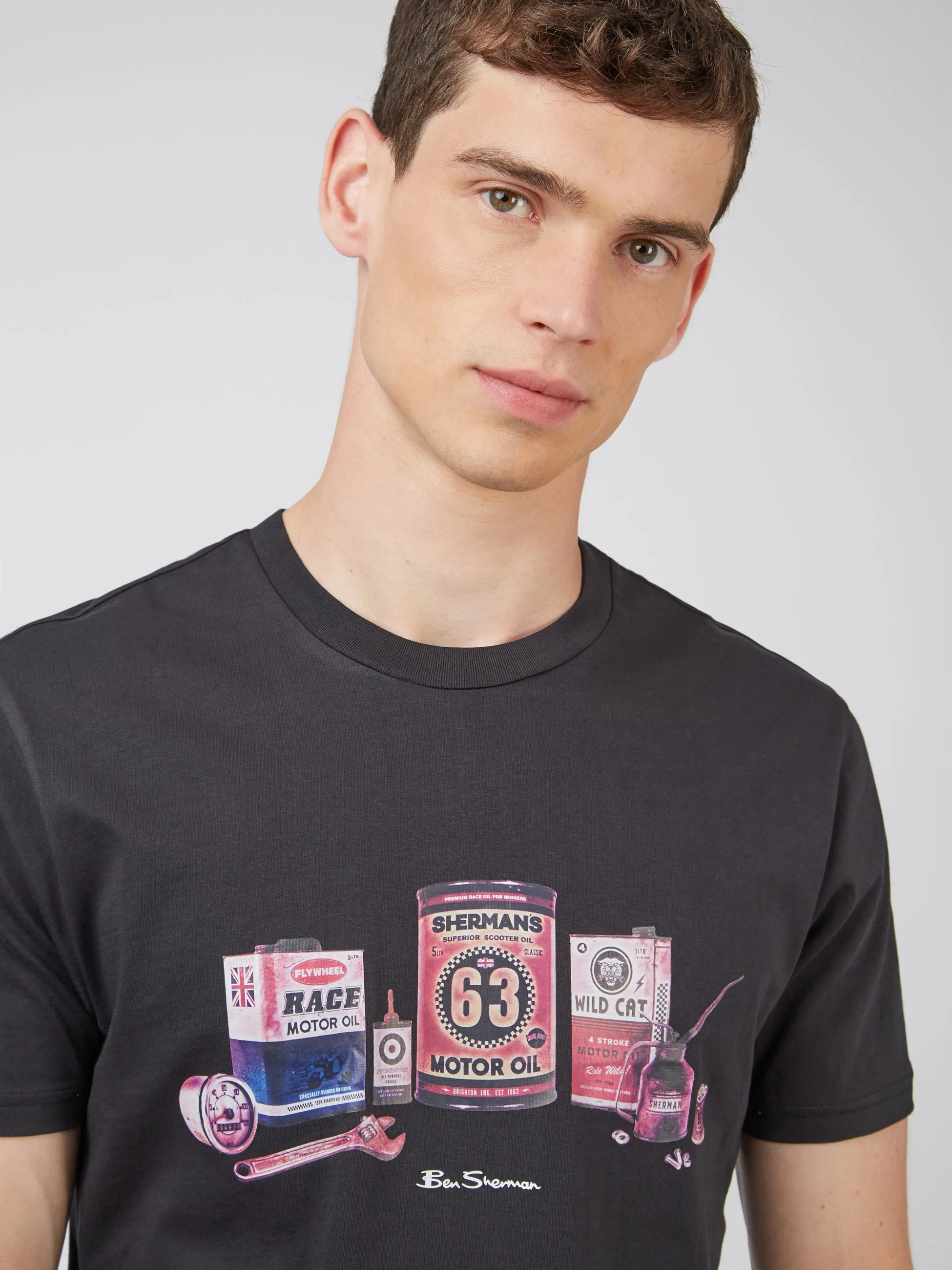 Organic Jersey Chest-Print Graphic Tee sold by Ben Sherman