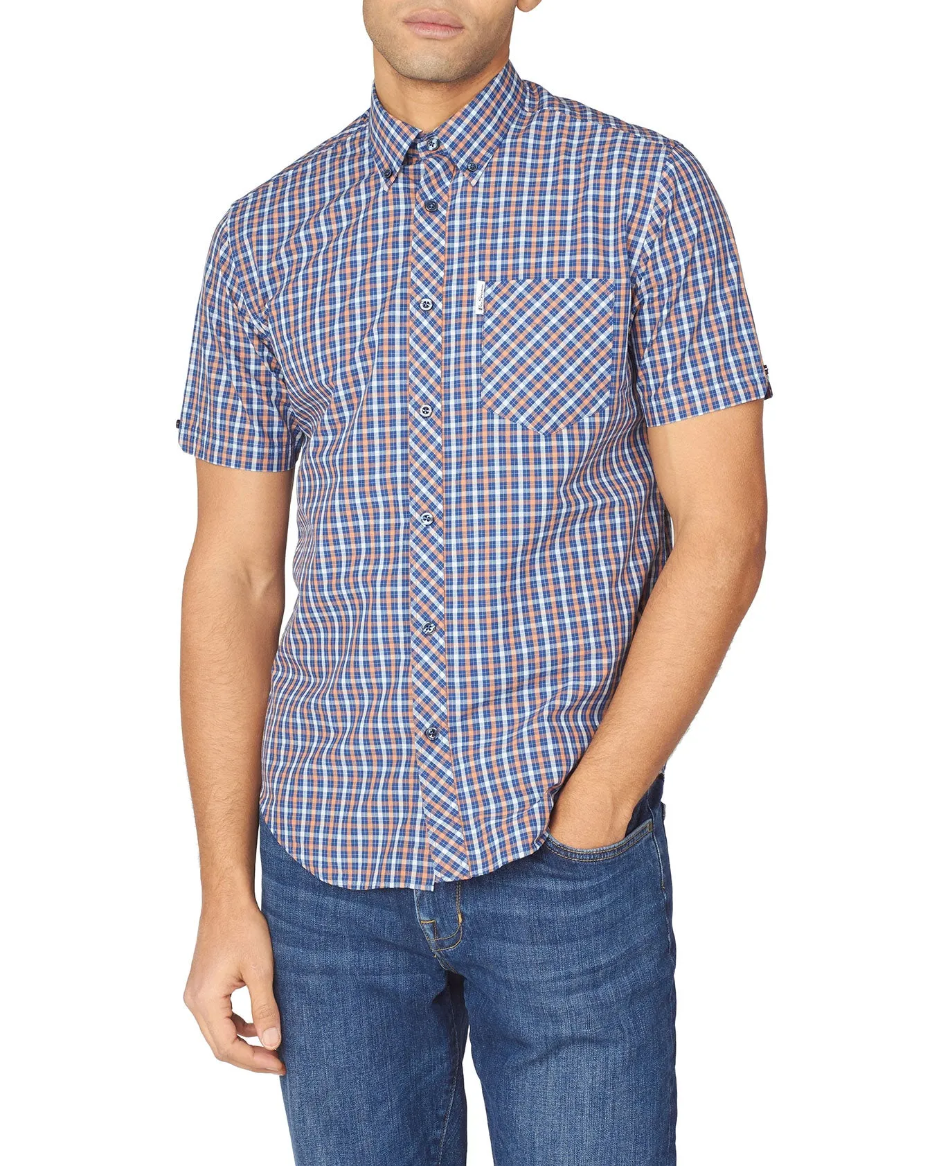 Short-Sleeve House Check - Anise sold by Ben Sherman product image thumbnail 2
