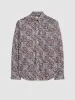 Signature Paisley Print Shirt - Fog sold by Ben Sherman