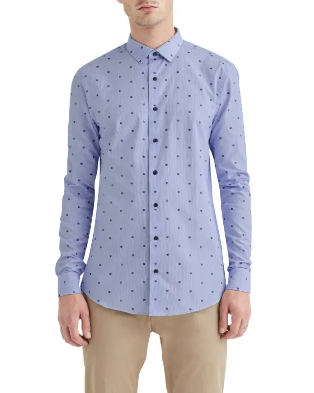 Owl Clip-Spot Fineline Skinny Fit Dress Shirt sold by Ben Sherman
