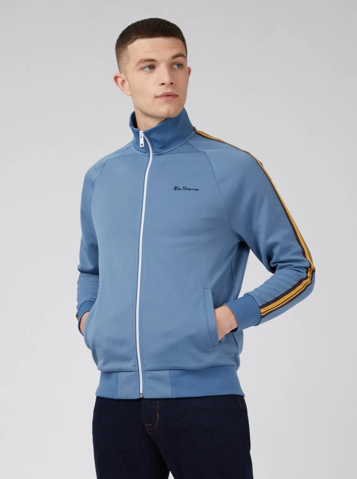 Signature Zip-Through Track Jacket - Blue sold by Ben Sherman product image thumbnail 2