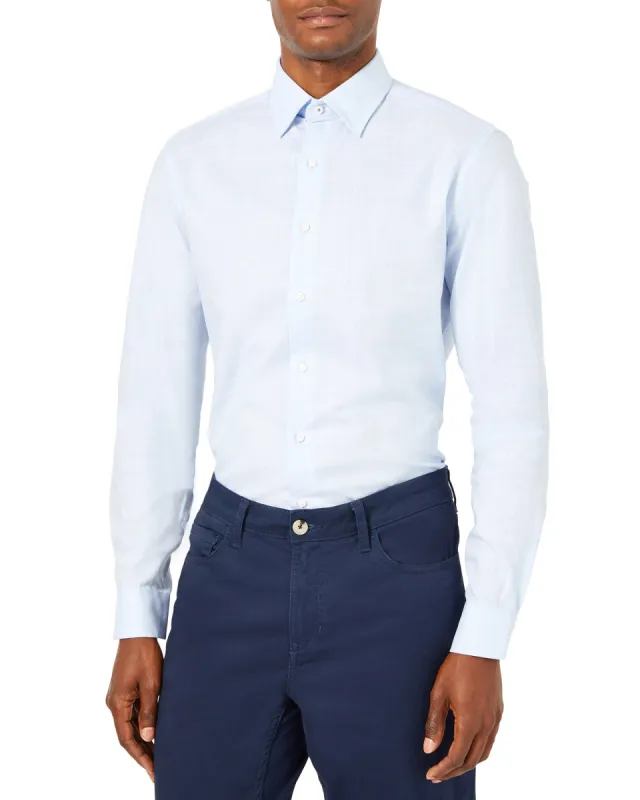End-on-End Skinny Fit Dress Shirt - Sky Blue sold by Ben Sherman