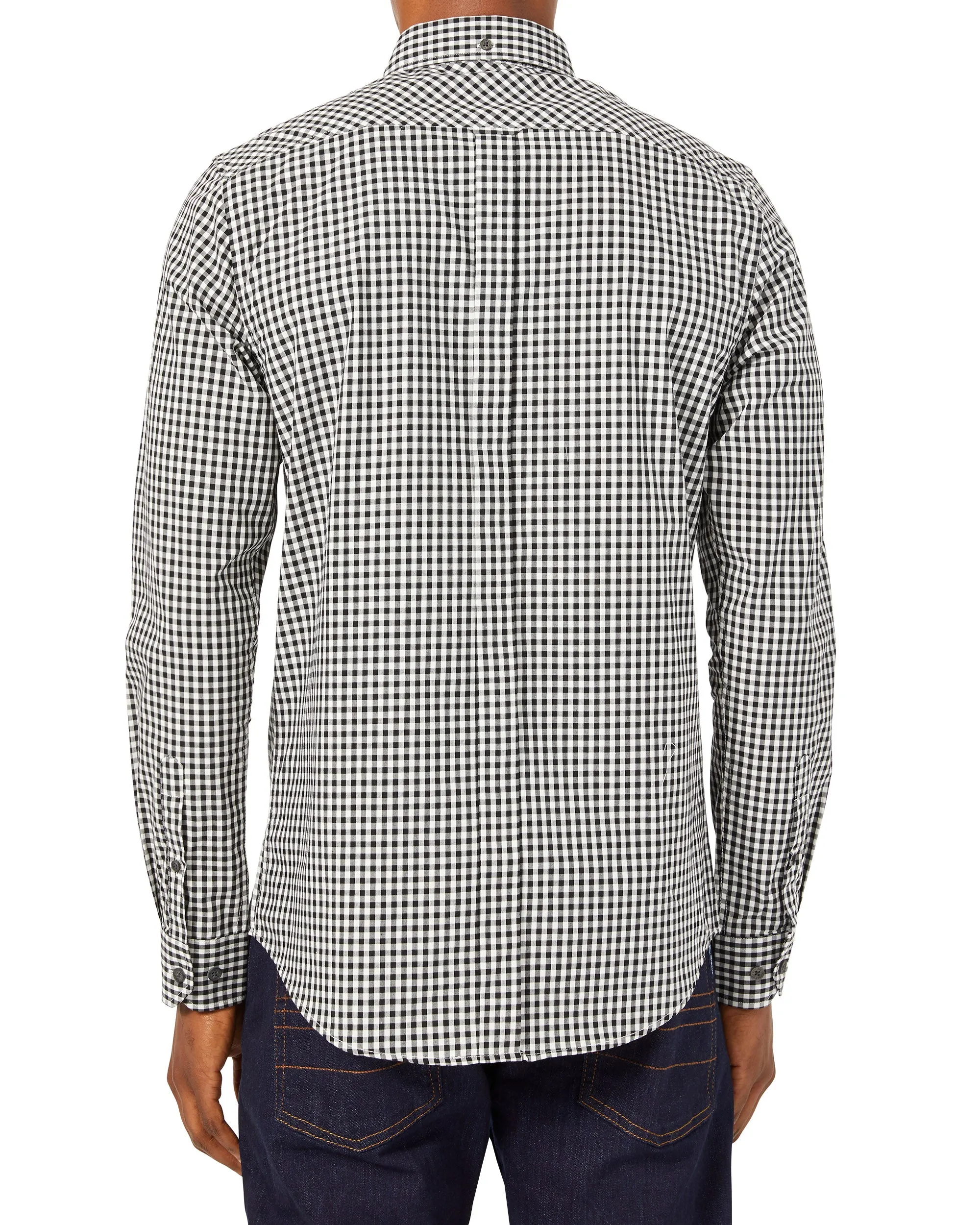 Long-Sleeve Gingham Shirt - Jet Black sold by Ben Sherman product image thumbnail 2