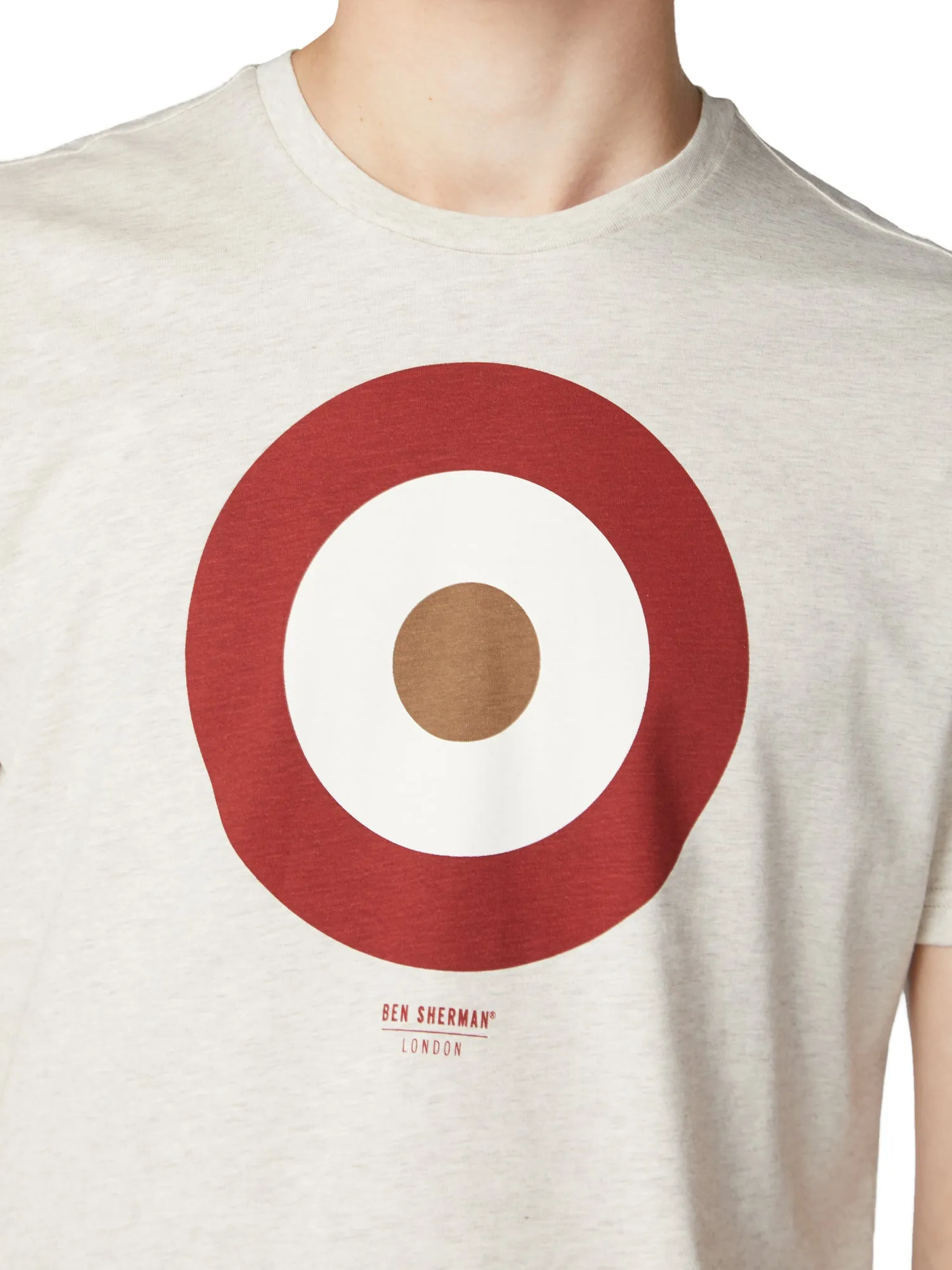 Target Logo T-Shirt - Ivory sold by Ben Sherman product image thumbnail 3