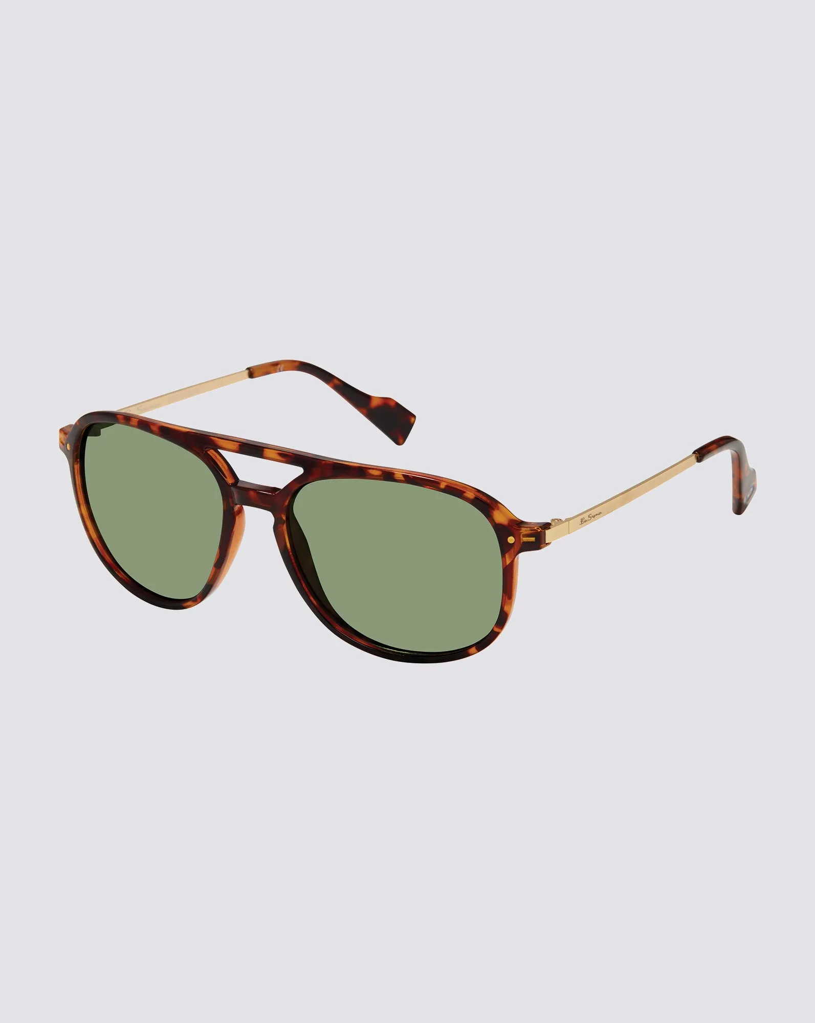 Reggie Polarized Eco-Green Sunglasses - Tortoise sold by Ben Sherman