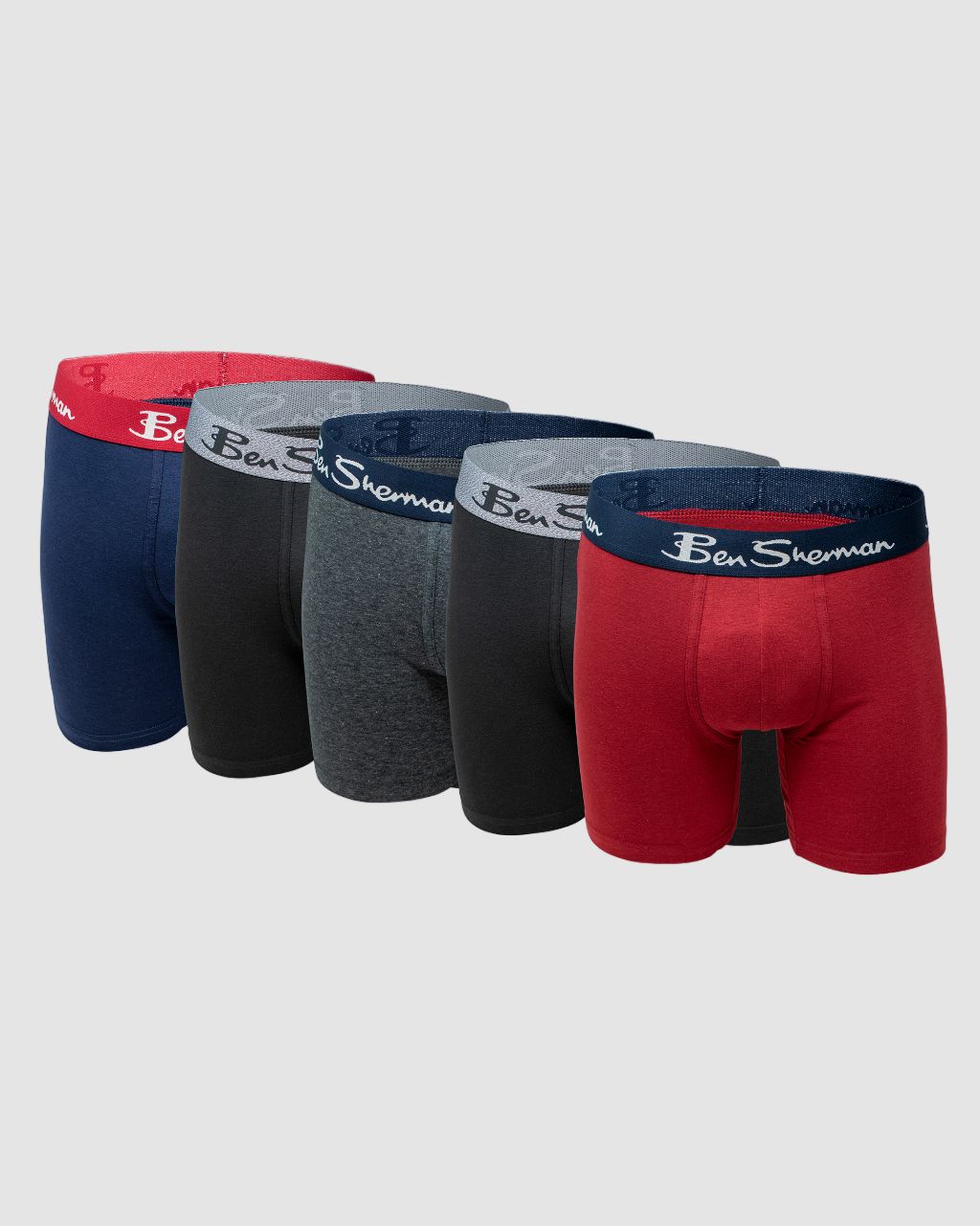 Men's 5-Pack Cotton Stretch Boxer Briefs sold by Ben Sherman