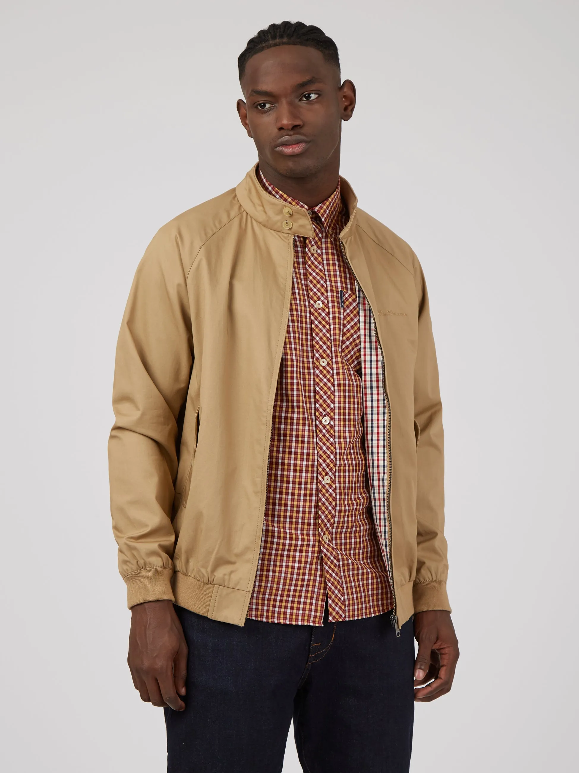 Signature House Check Short-Sleeve Shirt - Claret sold by Ben Sherman product image thumbnail 4