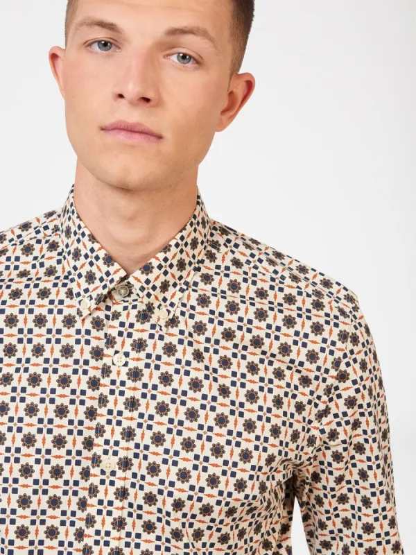 Retro Foulard Print Slim Fit Shirt sold by Ben Sherman