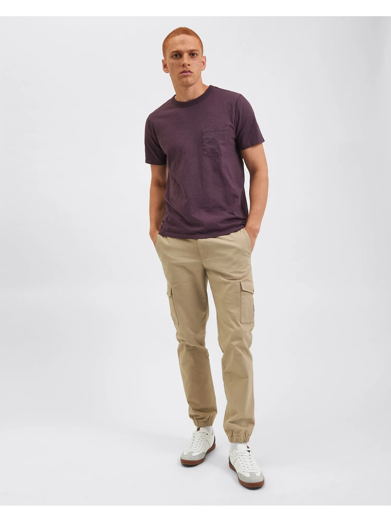 Garment Dye Beatnik T-Shirt - Merlot sold by Ben Sherman product image thumbnail 5