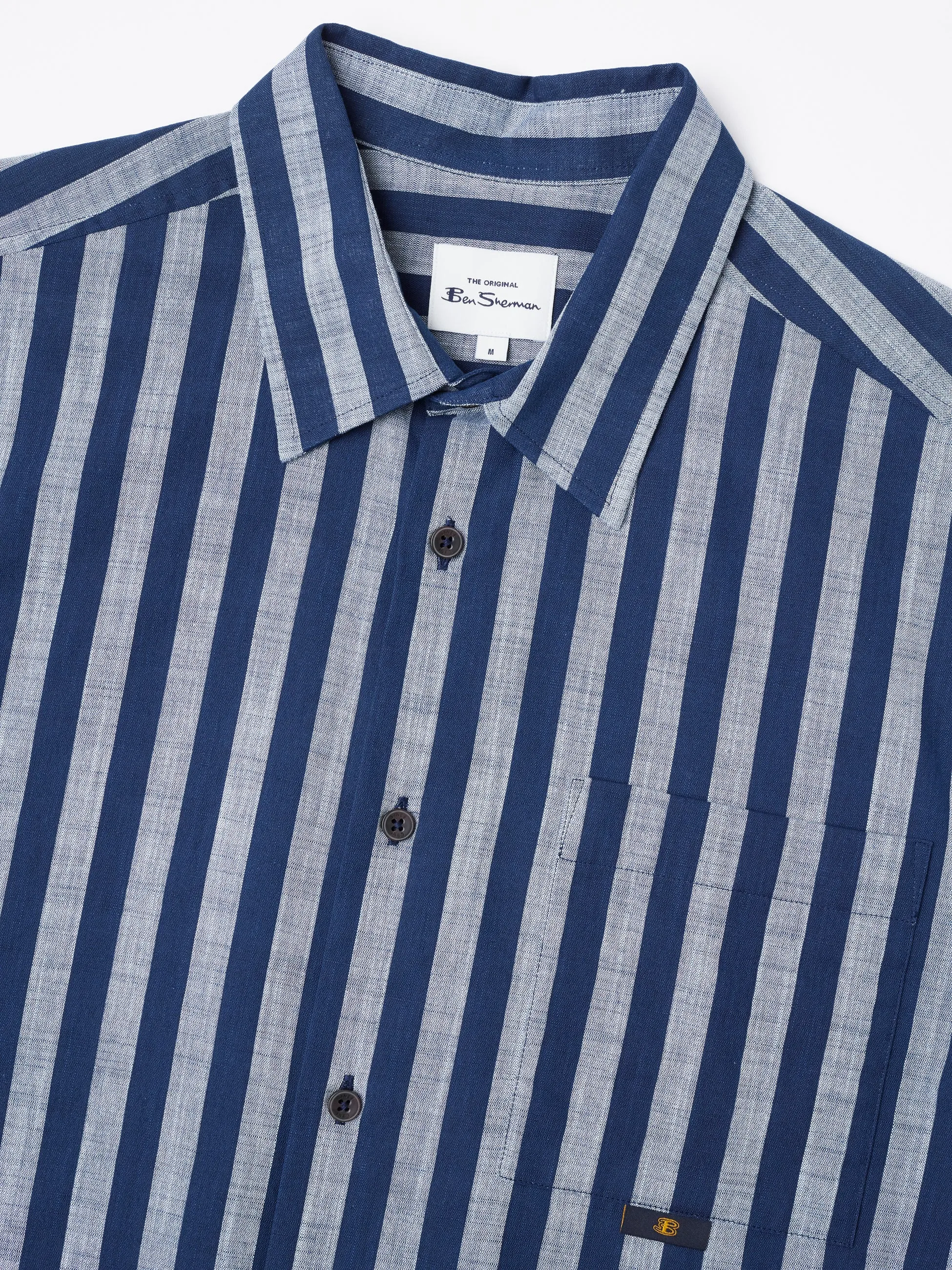 B by Ben Sherman Oxford Candy Stripe Short Sleeve Shirt sold by Ben Sherman product image thumbnail 5