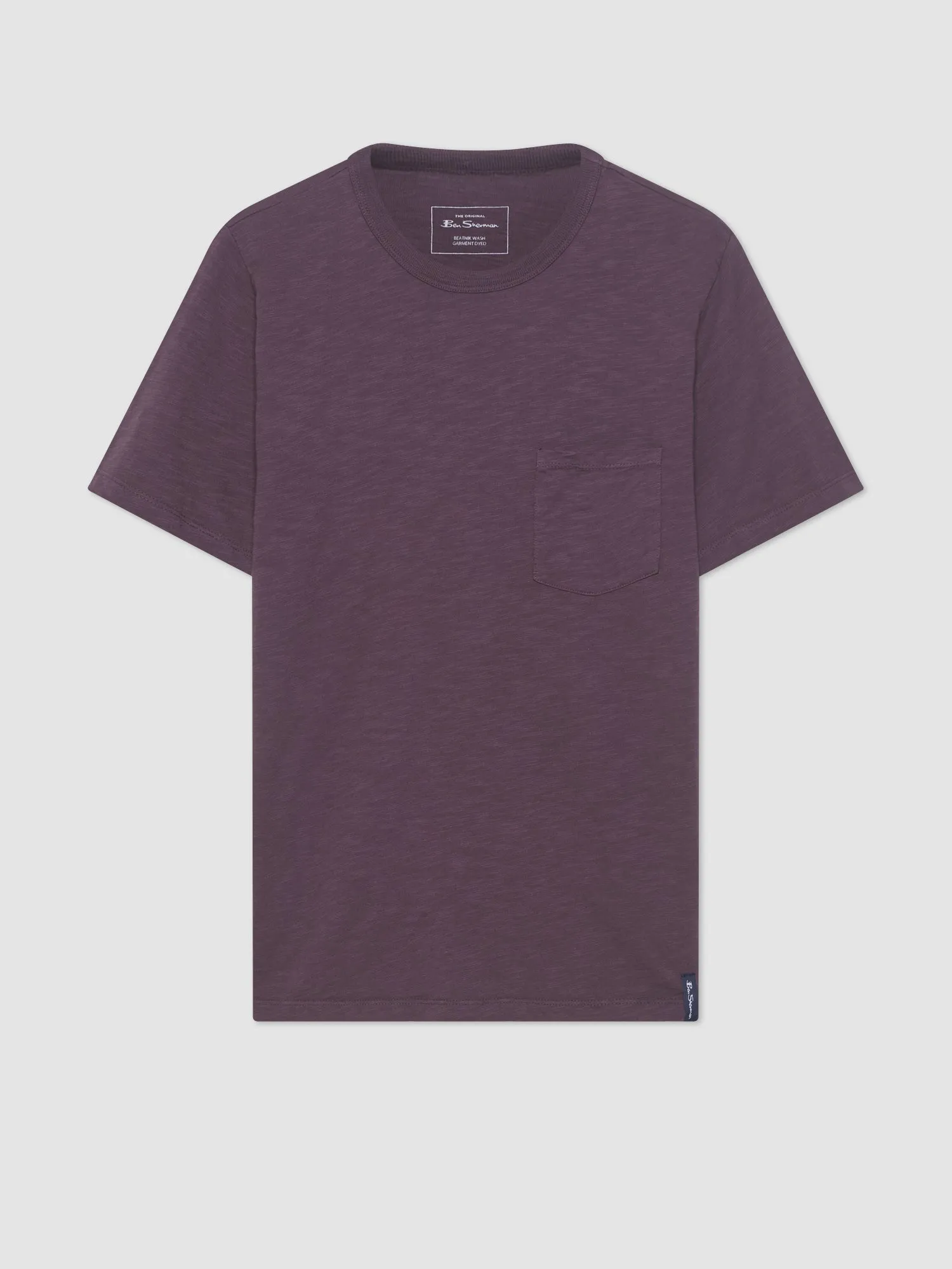 Garment Dye Beatnik T-Shirt - Merlot sold by Ben Sherman product image thumbnail 3