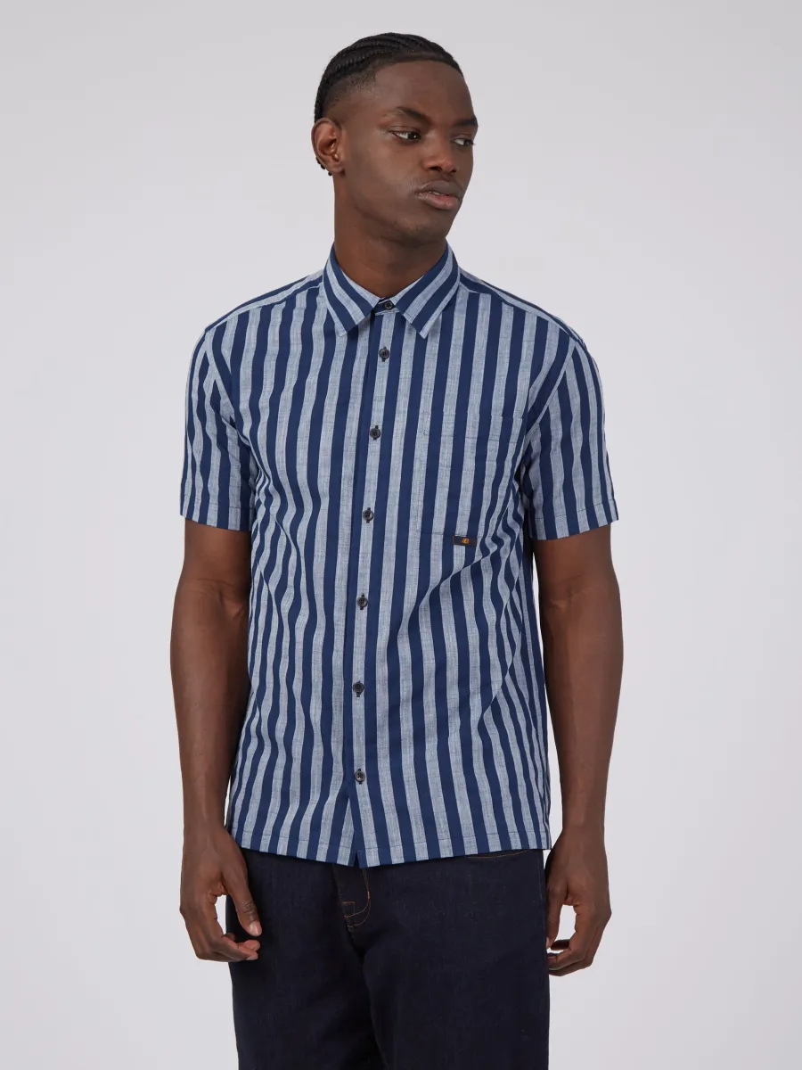 B by Ben Sherman Oxford Candy Stripe Short Sleeve Shirt sold by Ben Sherman