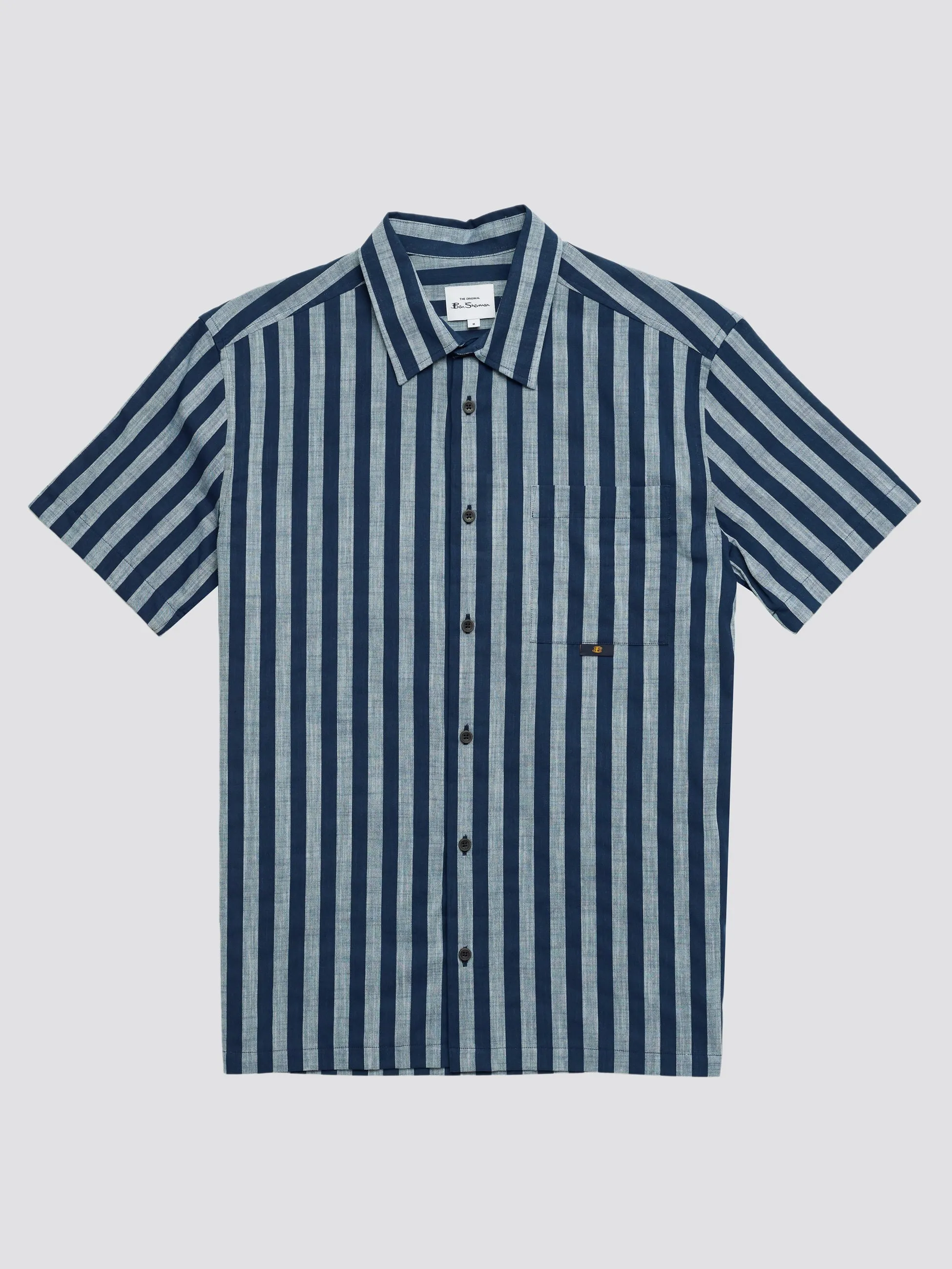B by Ben Sherman Oxford Candy Stripe Short Sleeve Shirt sold by Ben Sherman product image thumbnail 4