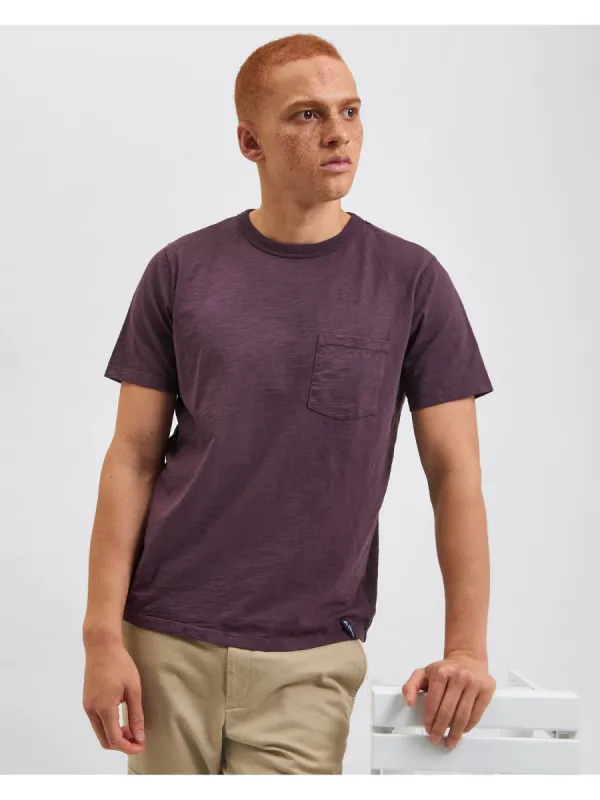 Garment Dye Beatnik T-Shirt - Merlot sold by Ben Sherman