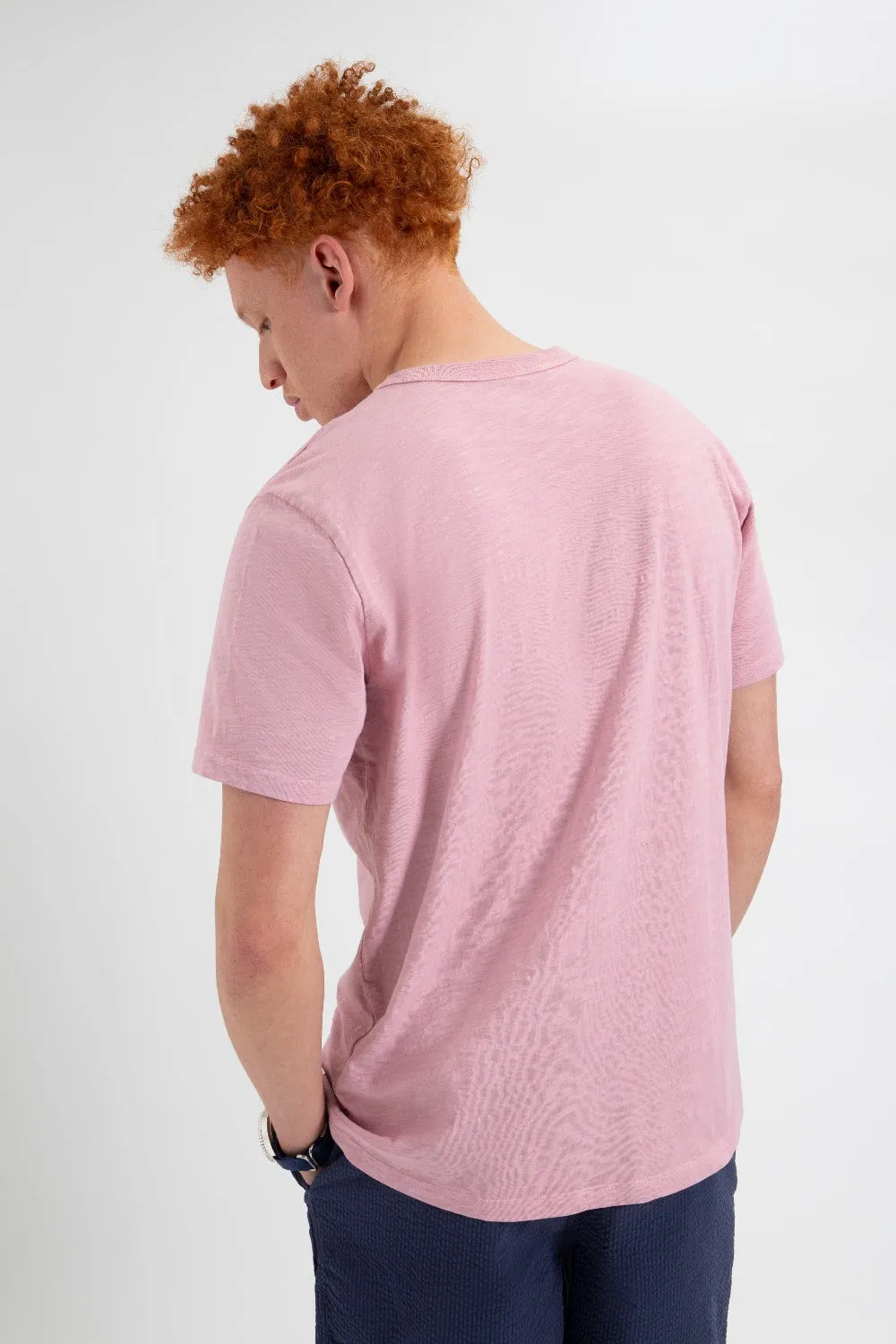 Garment Dye Beatnik T-Shirt - Pink sold by Ben Sherman product image thumbnail 5