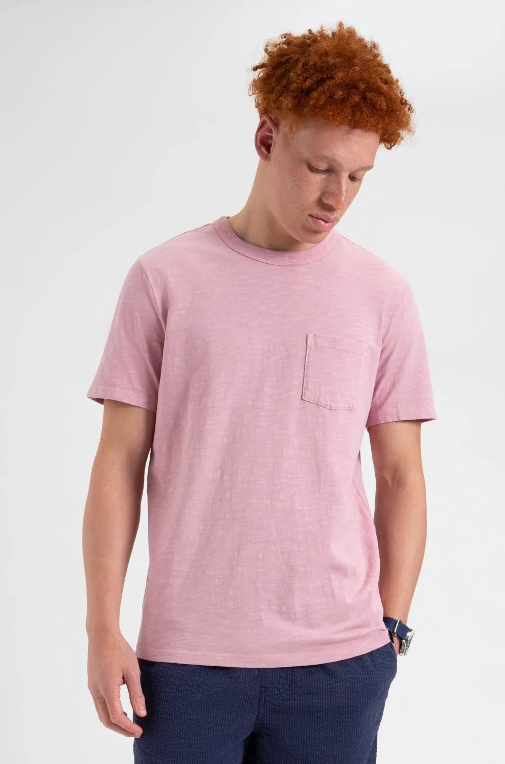 Garment Dye Beatnik T-Shirt - Pink sold by Ben Sherman product image thumbnail 3
