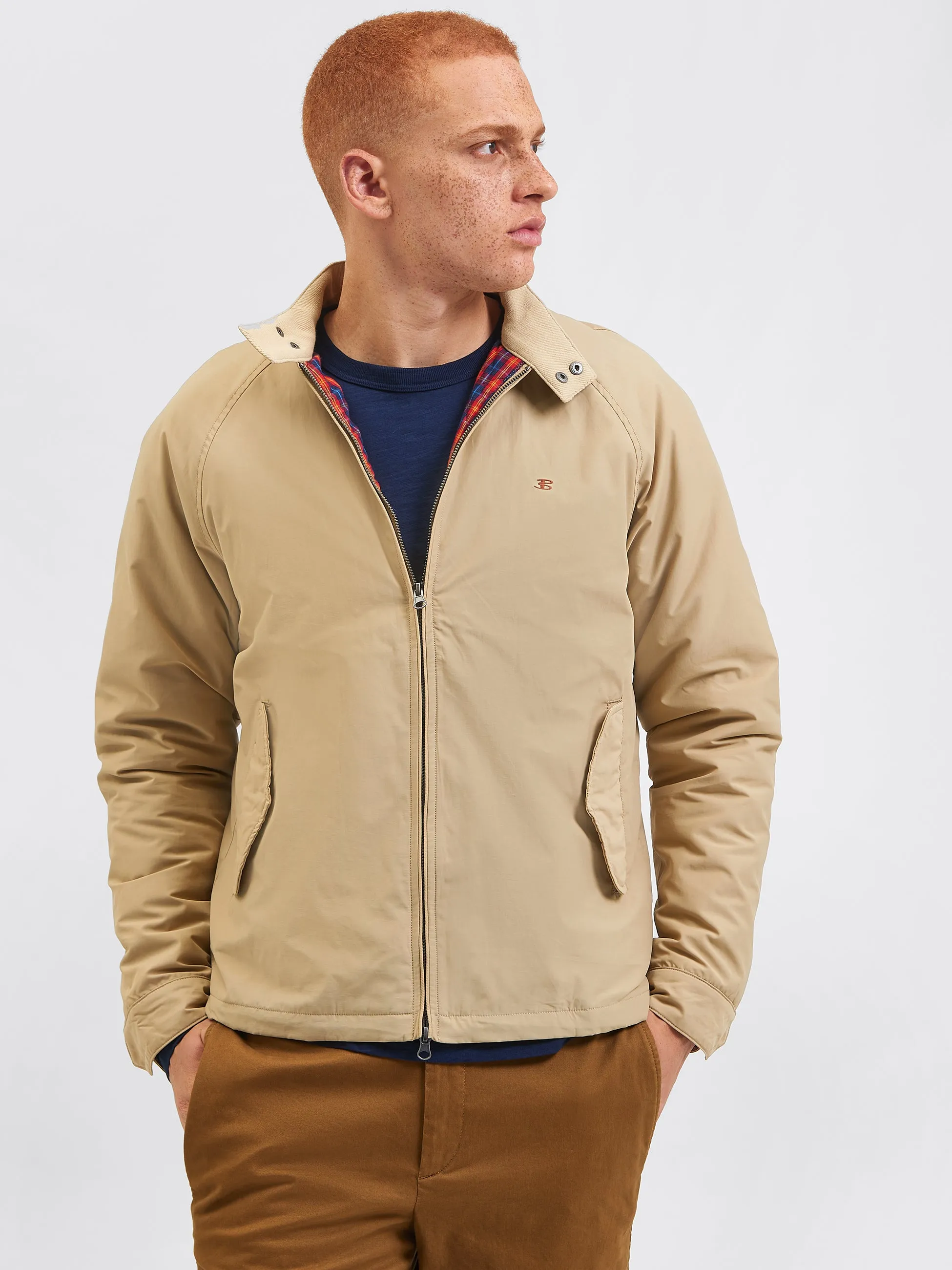 The Original Quilted Harrington Jacket - Sand sold by Ben Sherman product image thumbnail 3