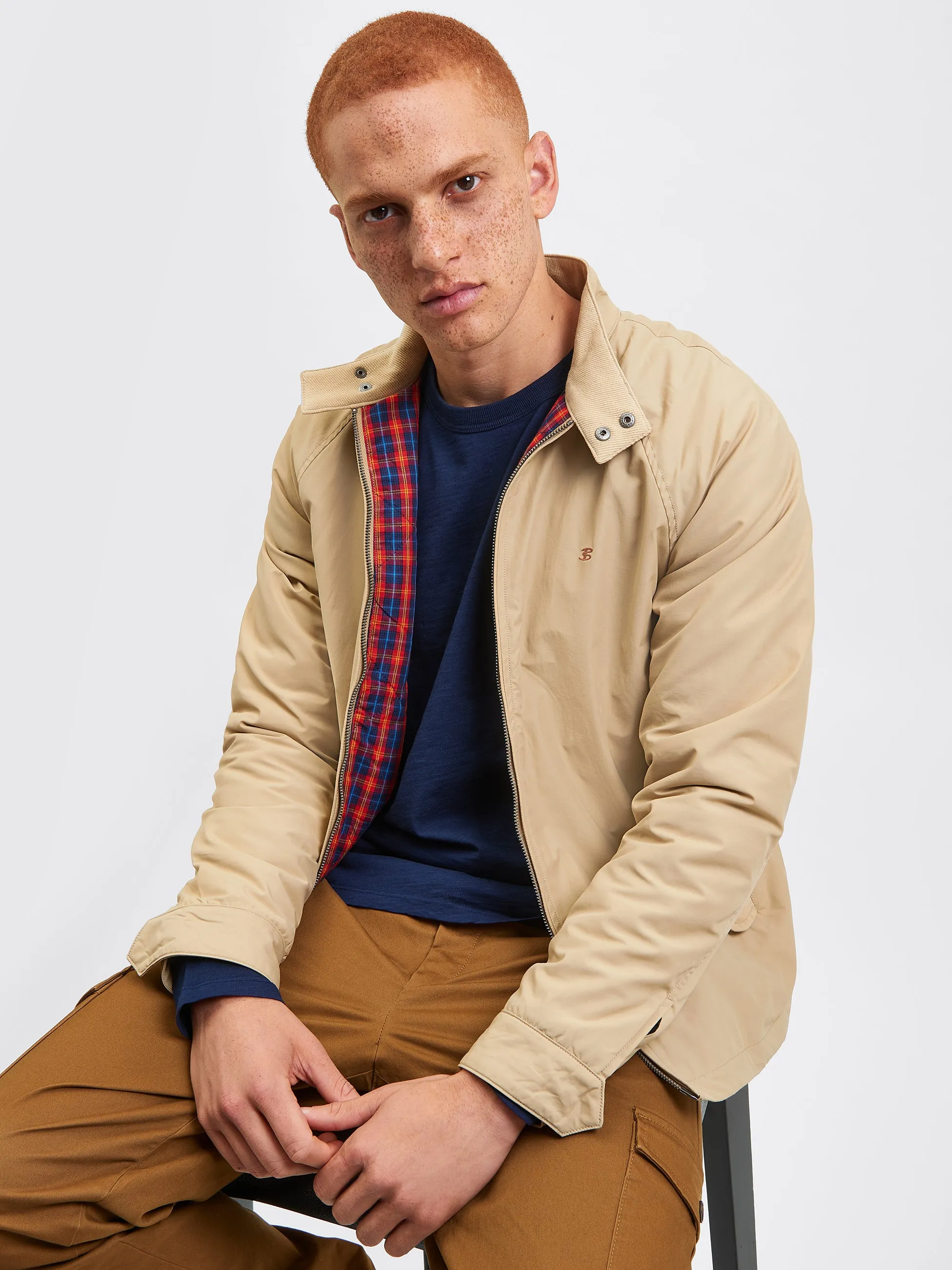 The Original Quilted Harrington Jacket - Sand sold by Ben Sherman