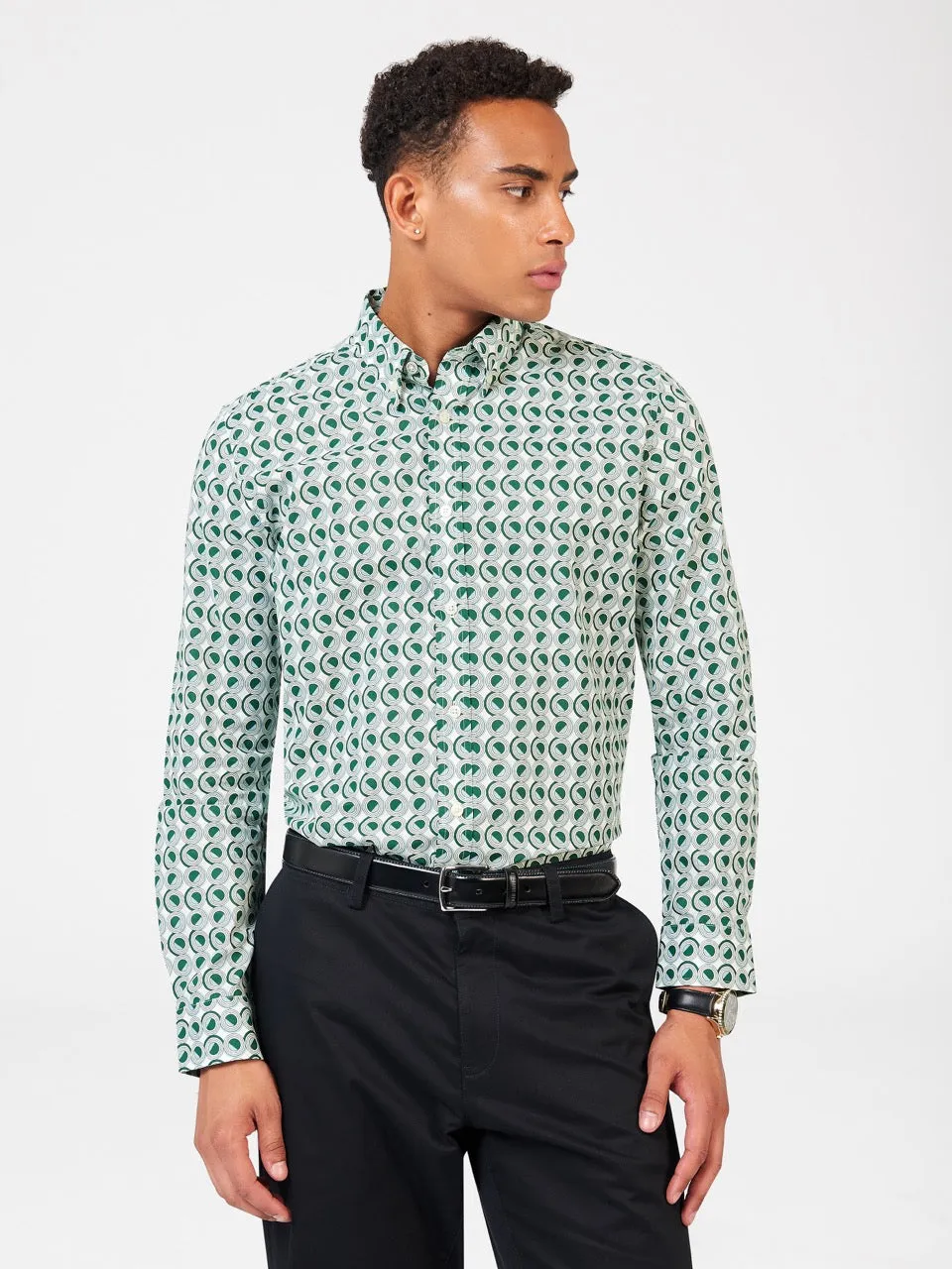 Signature Retro Print Shirt sold by Ben Sherman product image thumbnail 2
