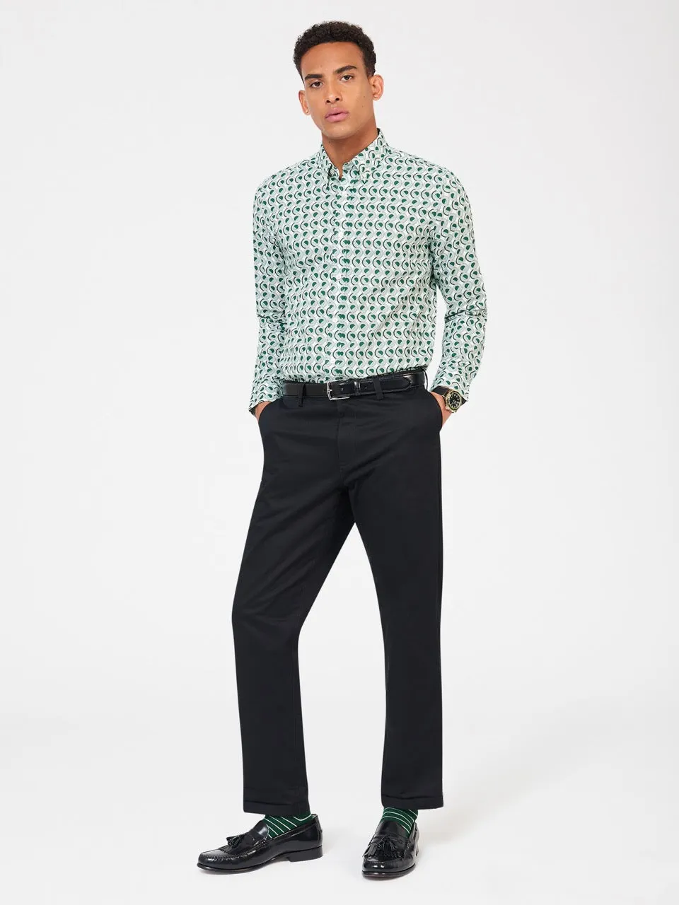 Signature Retro Print Shirt sold by Ben Sherman product image thumbnail 4