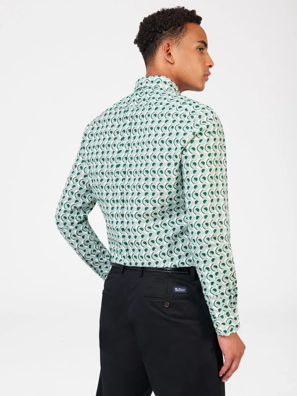 Signature Retro Print Shirt sold by Ben Sherman product image thumbnail 5