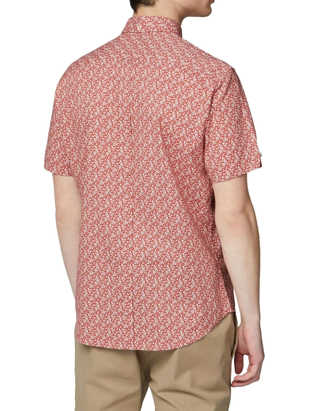 Short-Sleeve Floral Print Shirt - Terracota sold by Ben Sherman product image thumbnail 2
