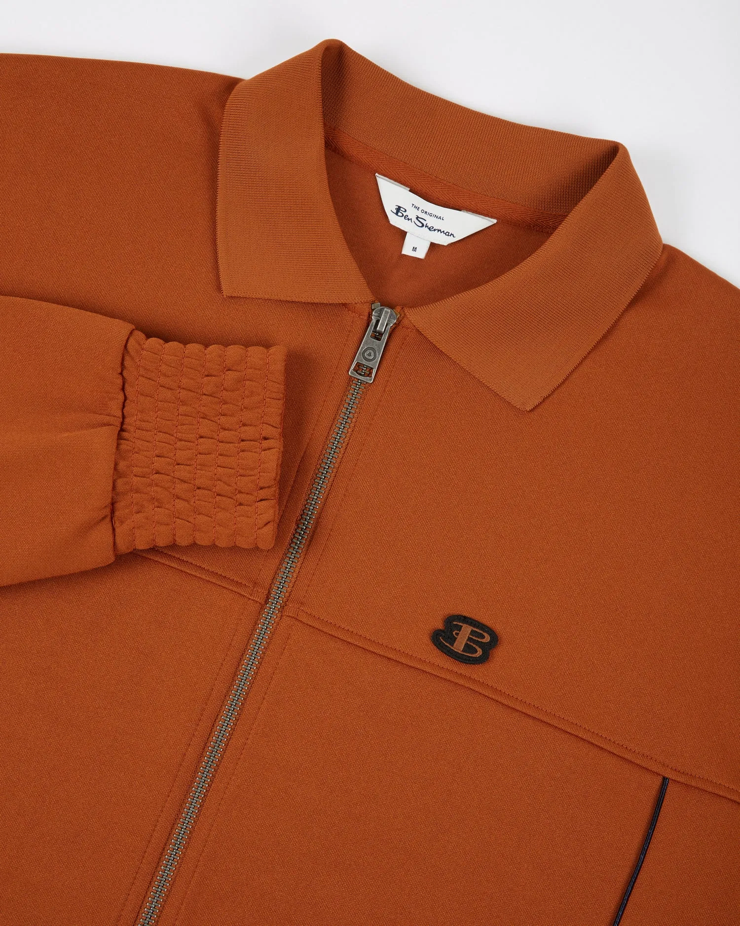 B by Ben Sherman Polo-Collar Zip-Through Jacket - Caramel sold by Ben Sherman product image thumbnail 5