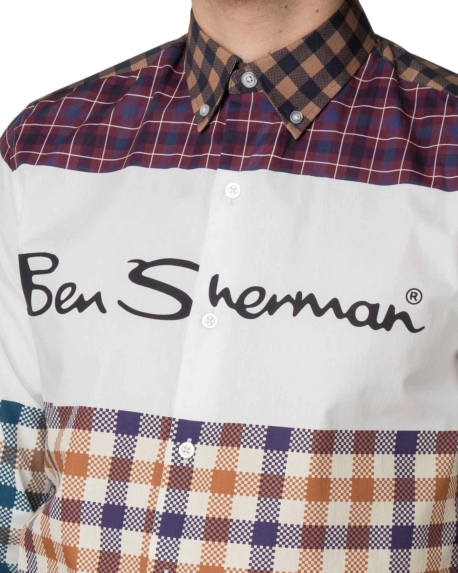 Ben Sherman x House of Holland Digitally Printed Check Shirt sold by Ben Sherman product image thumbnail 4