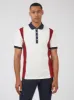Vintage Colorblock Sport Polo - White sold by Ben Sherman