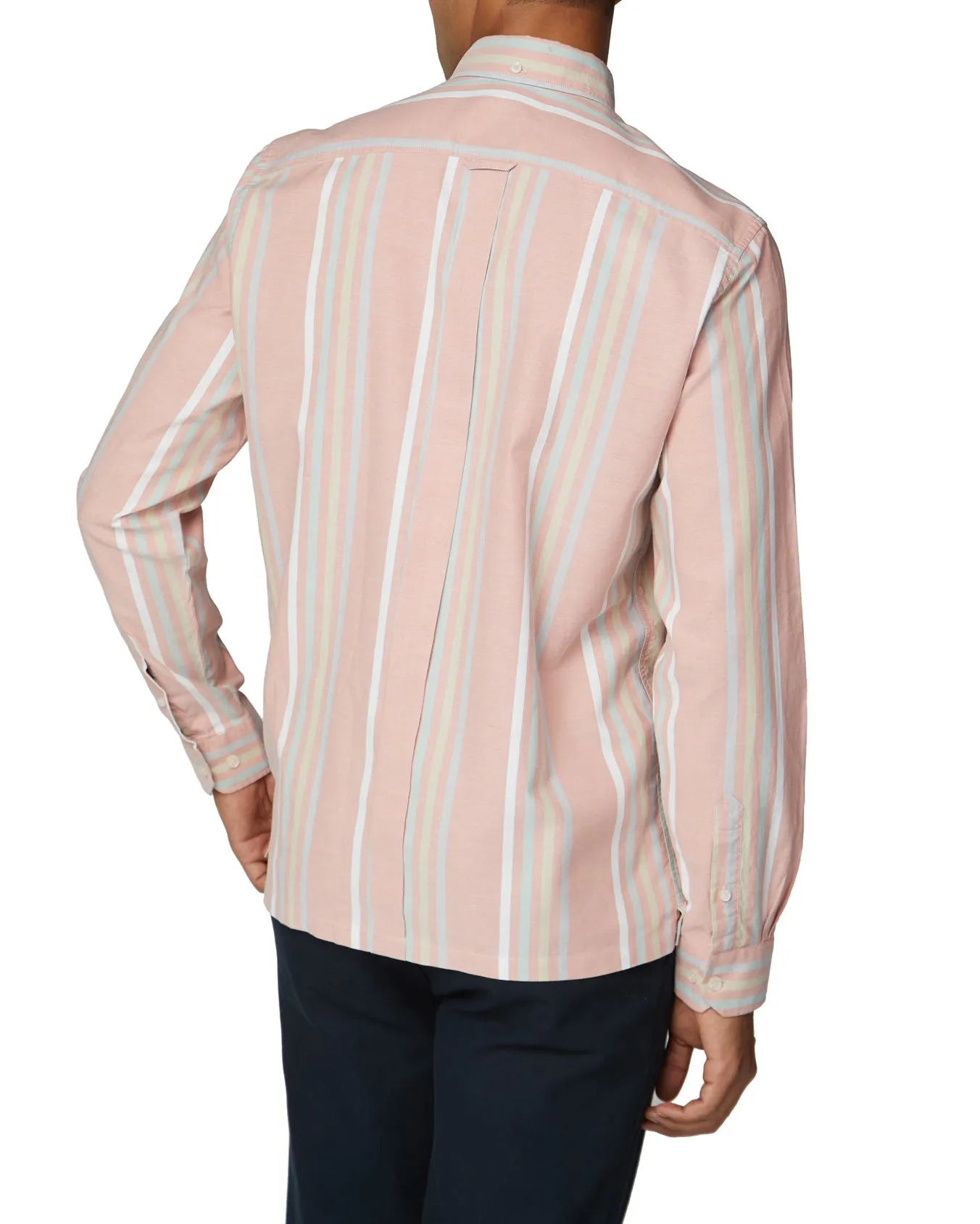 Long-Sleeve Archive Oxford Stripe Shirt - Light Pink sold by Ben Sherman product image thumbnail 2