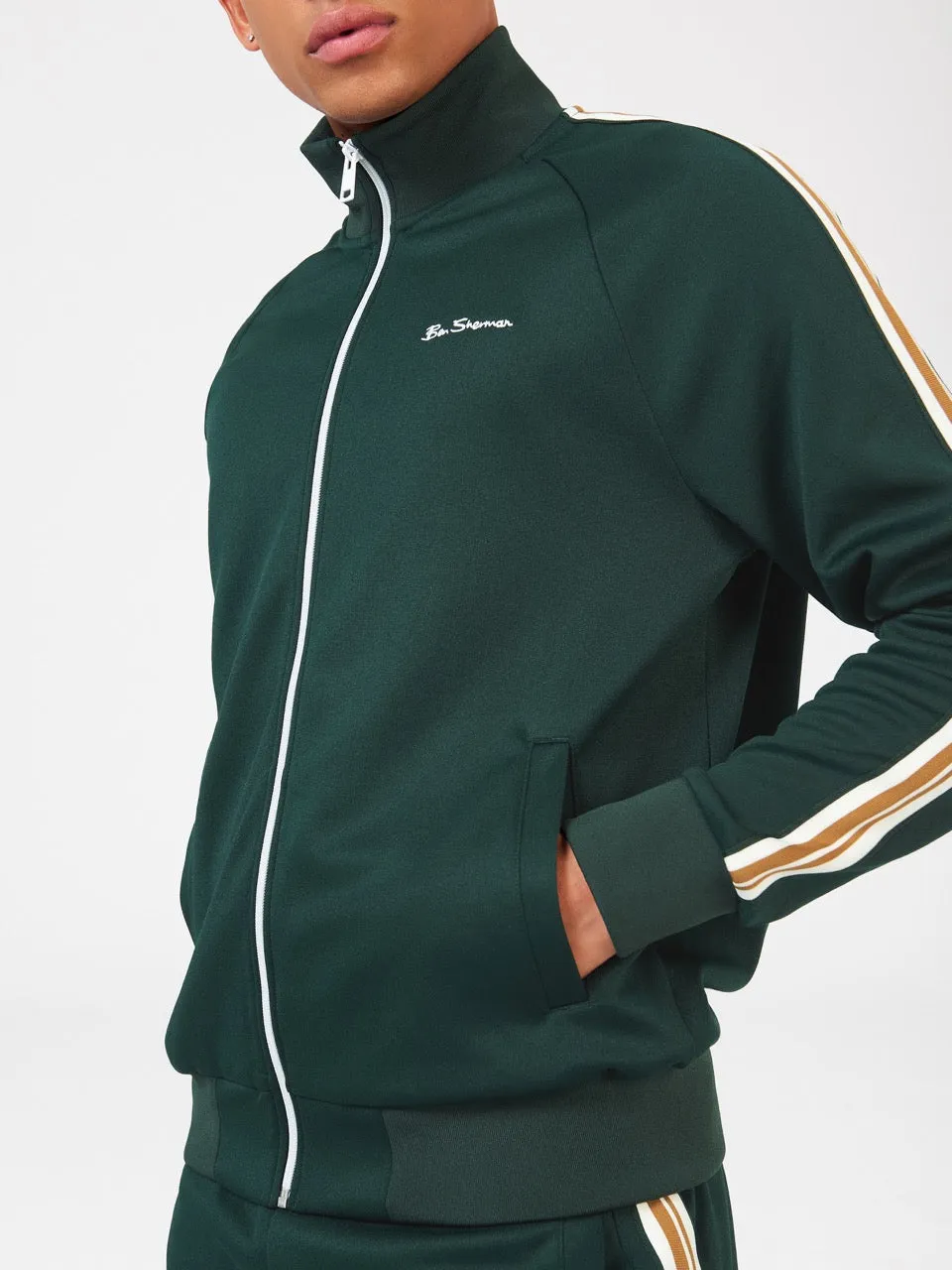 Signature House Taped Track Jacket - Dark Green sold by Ben Sherman product image thumbnail 2