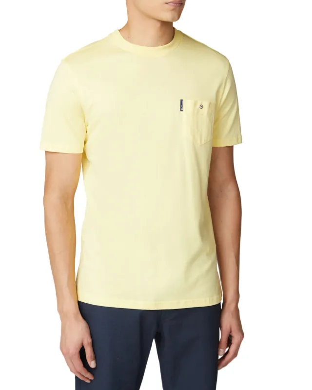 Organic Cotton Signature Pocket Tee - Lemon sold by Ben Sherman