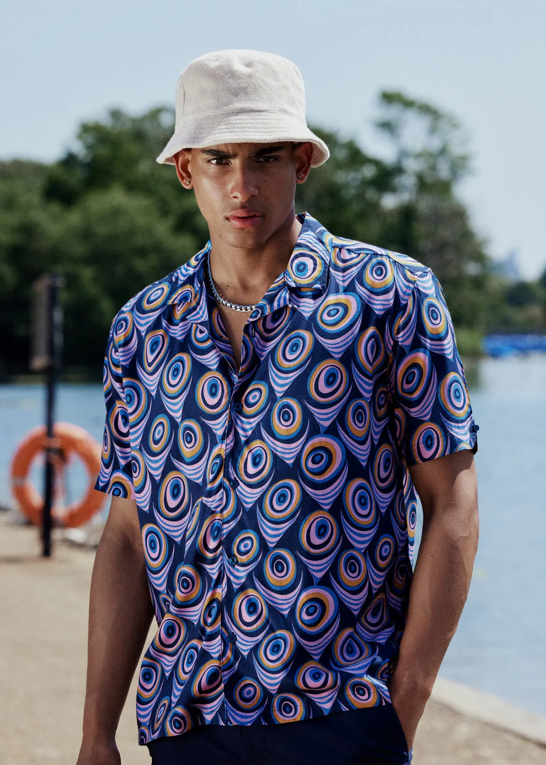 B by Ben Sherman Psychedelic Print - Violet sold by Ben Sherman