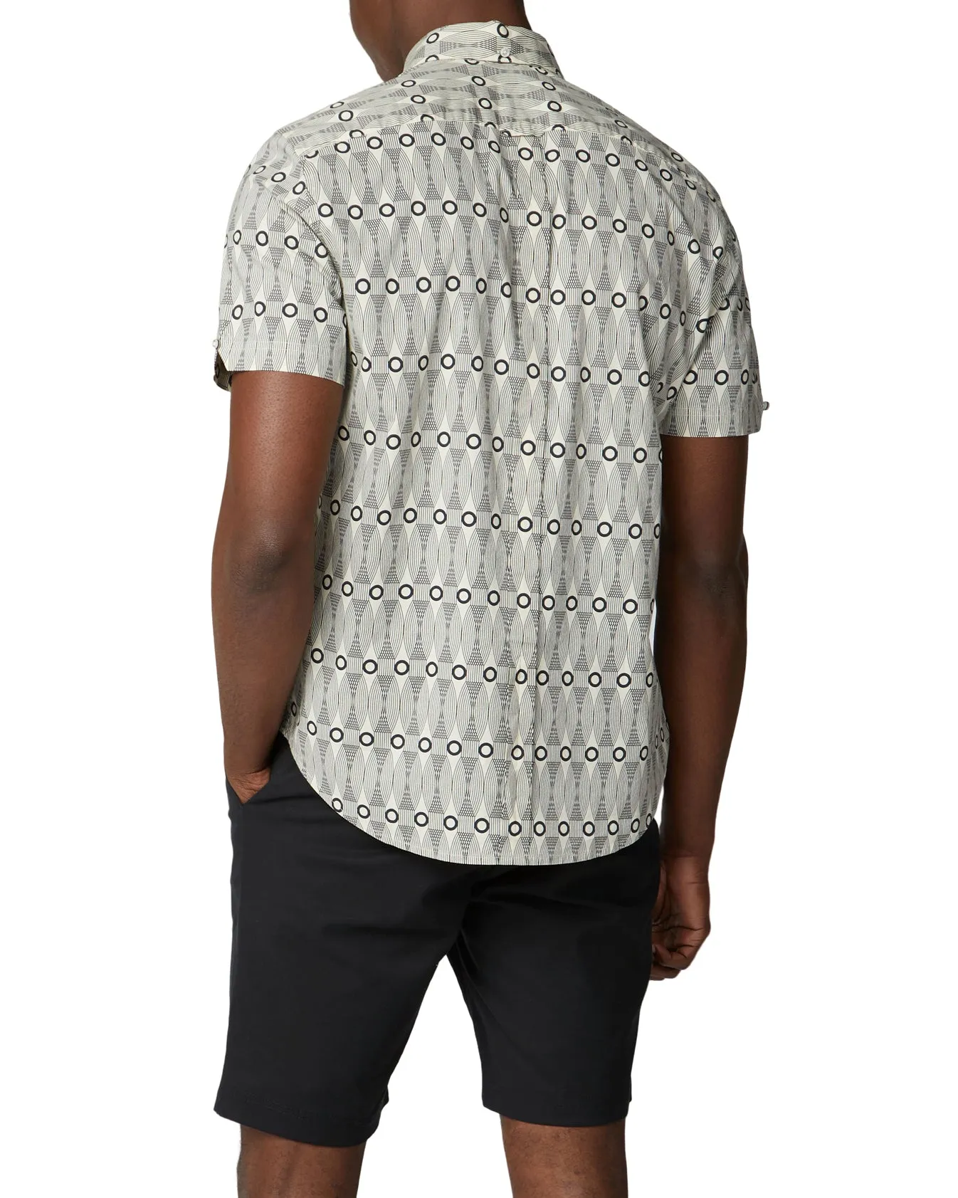 Short-Sleeve Retro Print Shirt - Ecru sold by Ben Sherman product image thumbnail 2