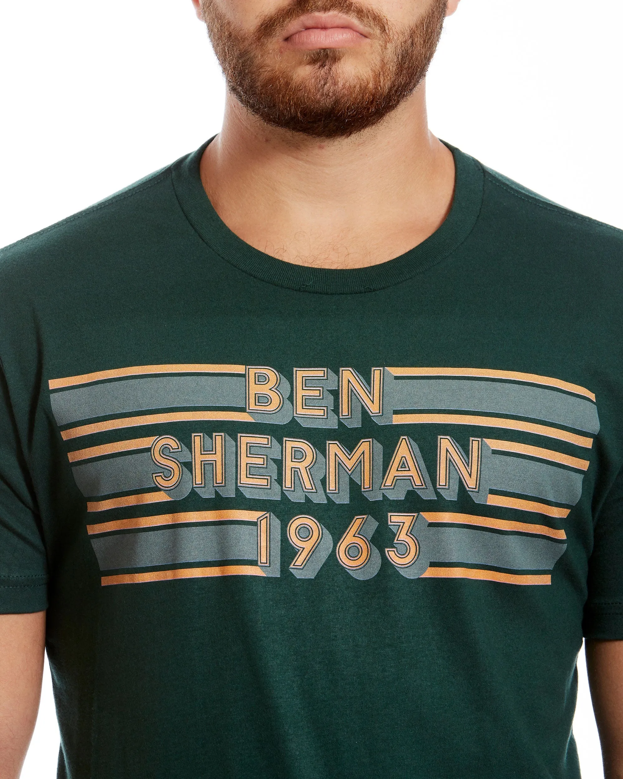 Retro Chest Graphic Tee - Dark Green sold by Ben Sherman product image thumbnail 4