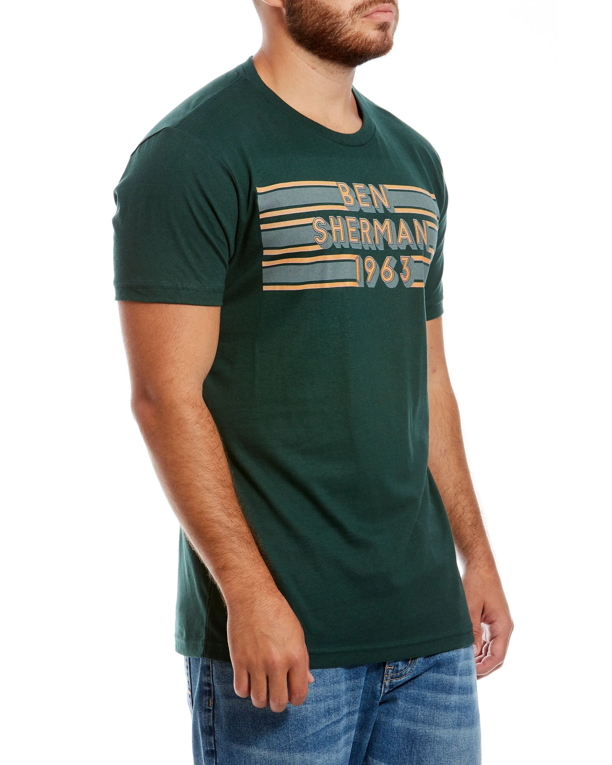 Retro Chest Graphic Tee - Dark Green sold by Ben Sherman product image thumbnail 2