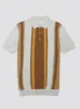 Signature Vertical Stripe Polo  - Ivory sold by Ben Sherman