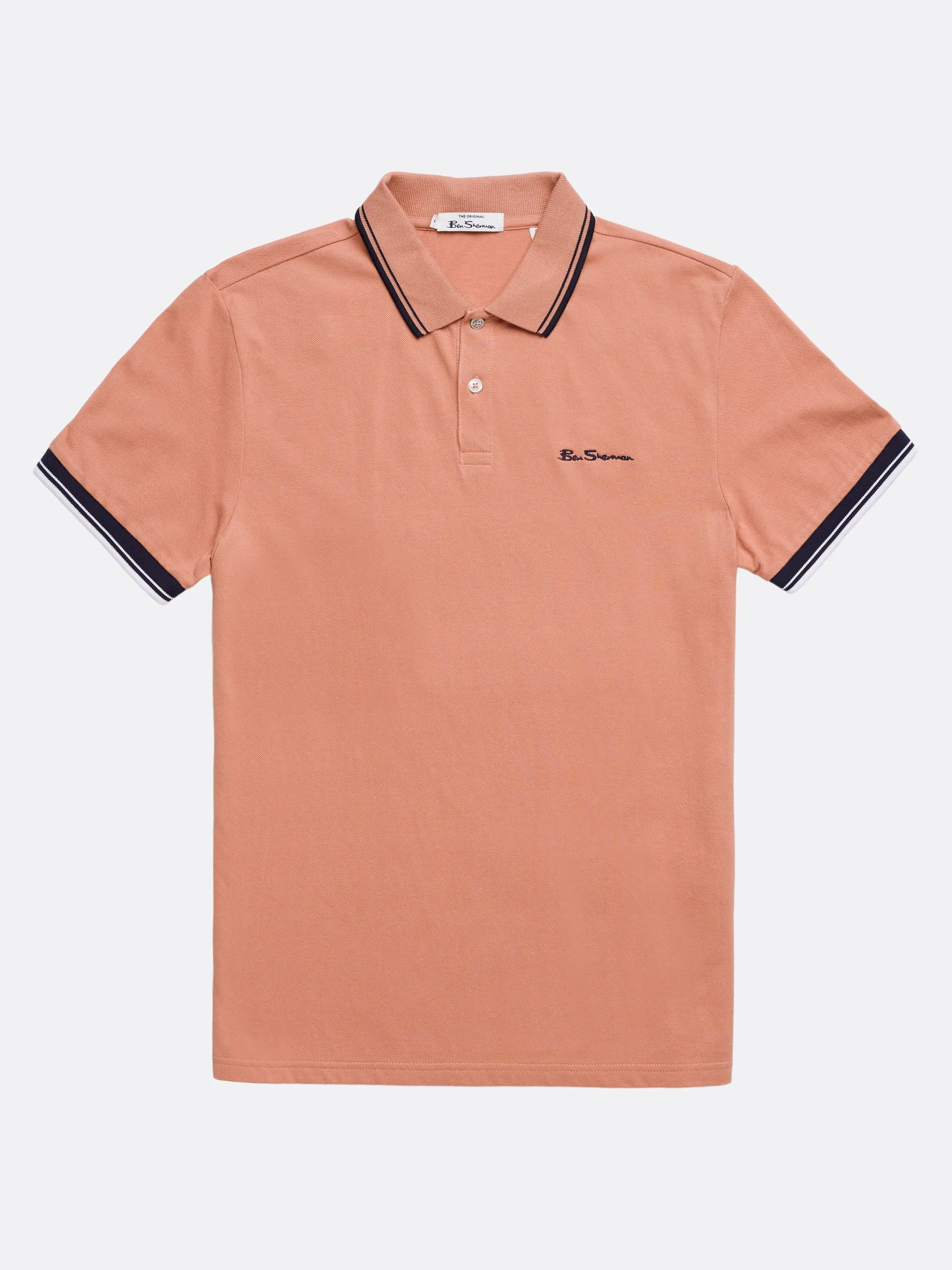 Signature Organic Cotton Polo - Dark Pink sold by Ben Sherman product image thumbnail 2