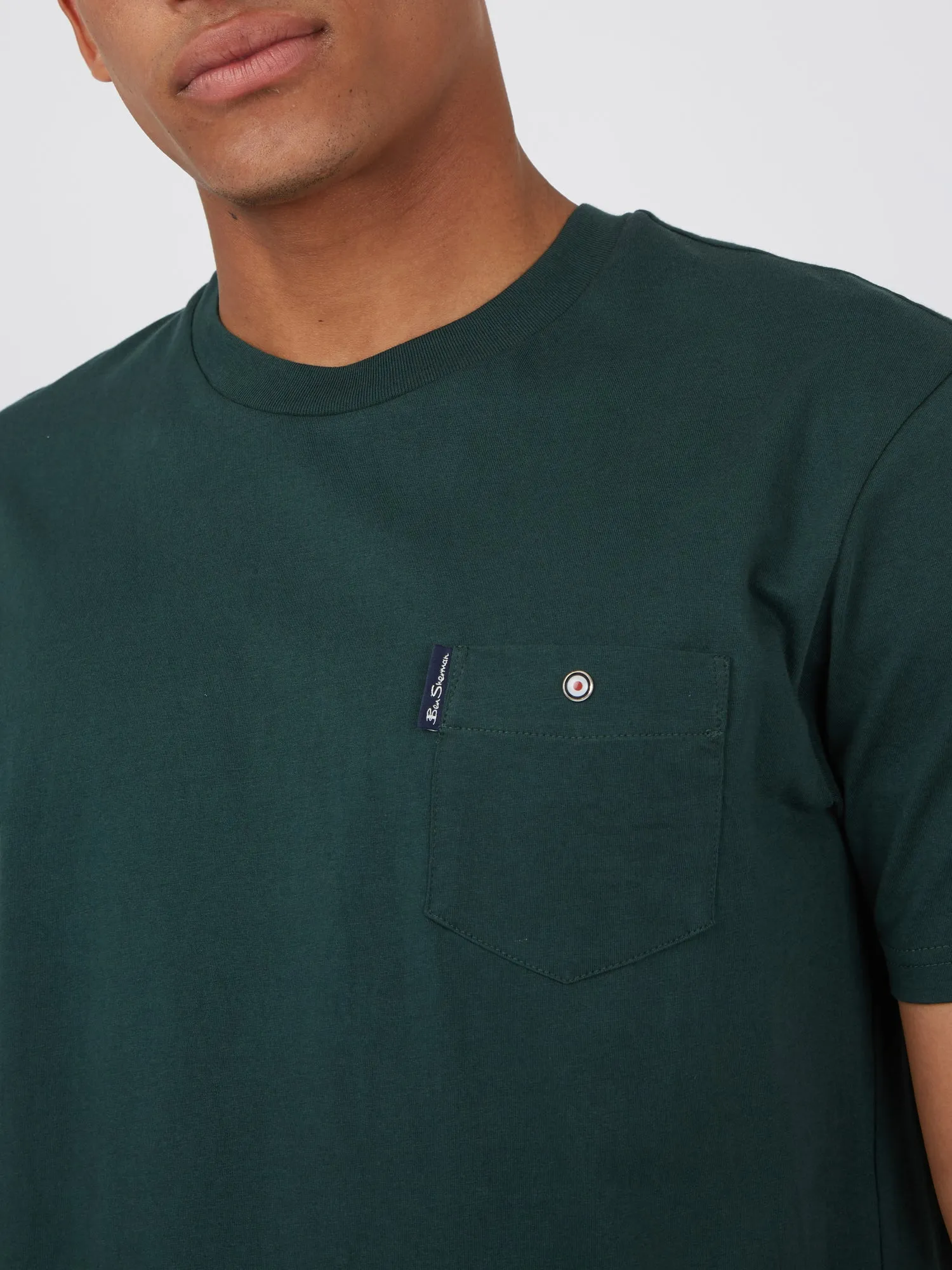 Organic Cotton Signature Pocket Tee - Dark Green sold by Ben Sherman product image thumbnail 3