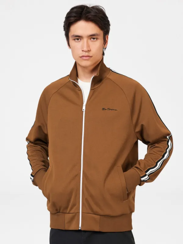 Signature House Taped Track Jacket - Ginger sold by Ben Sherman