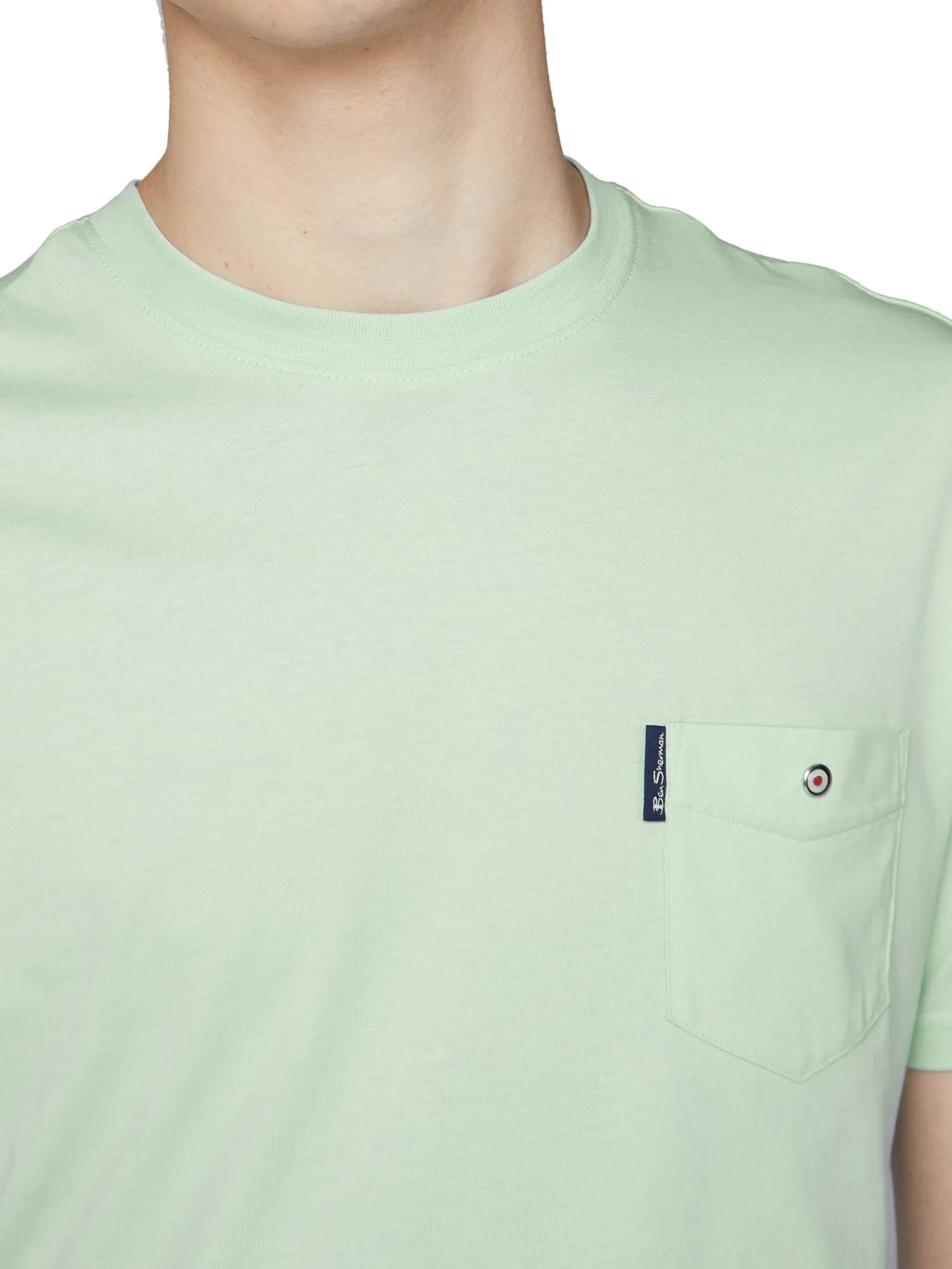 Organic Cotton Signature Pocket Tee - Light Green sold by Ben Sherman product image thumbnail 3
