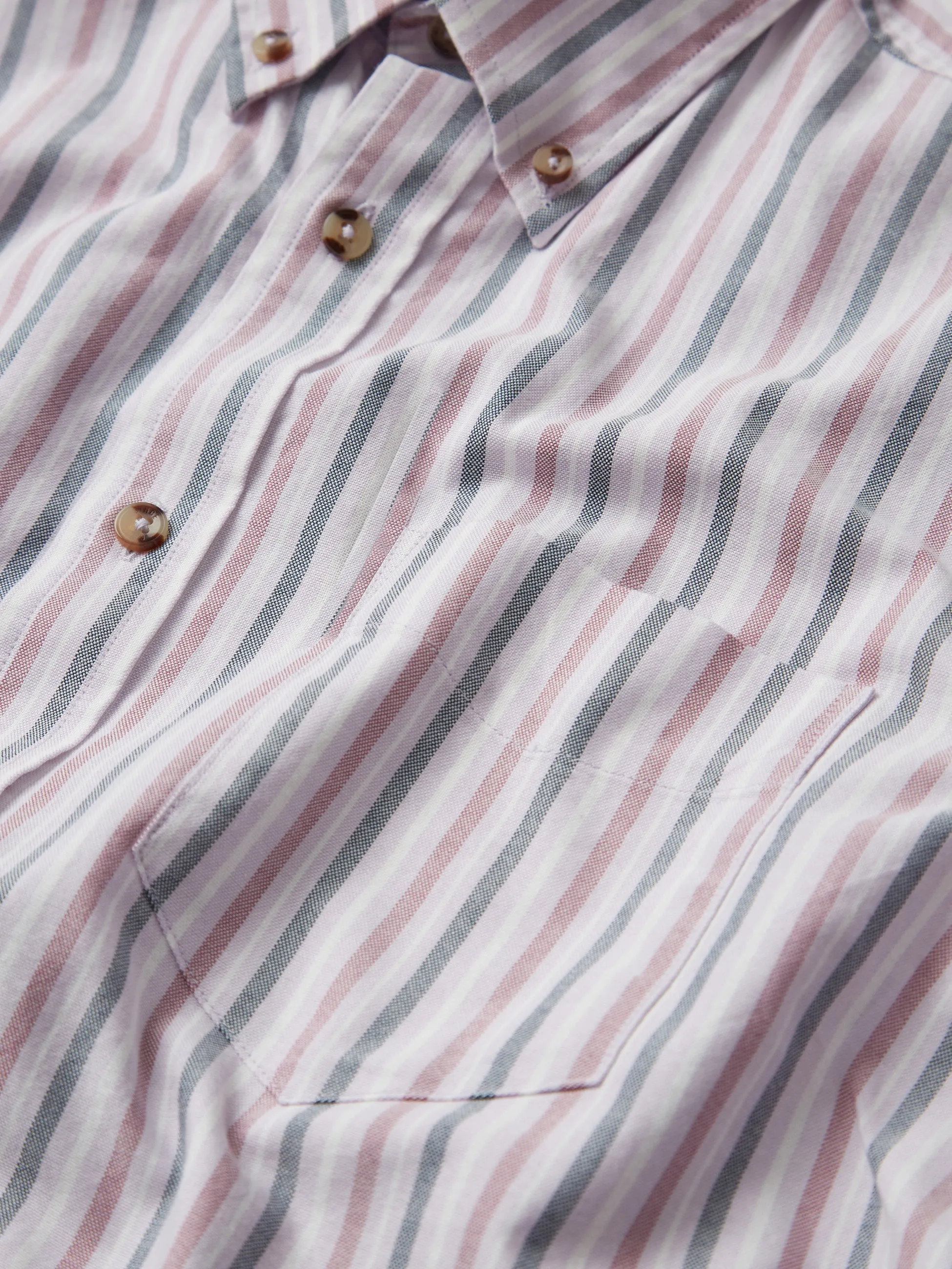 Oxford Stripe Long-Sleeve Shirt - Grape sold by Ben Sherman product image thumbnail 3