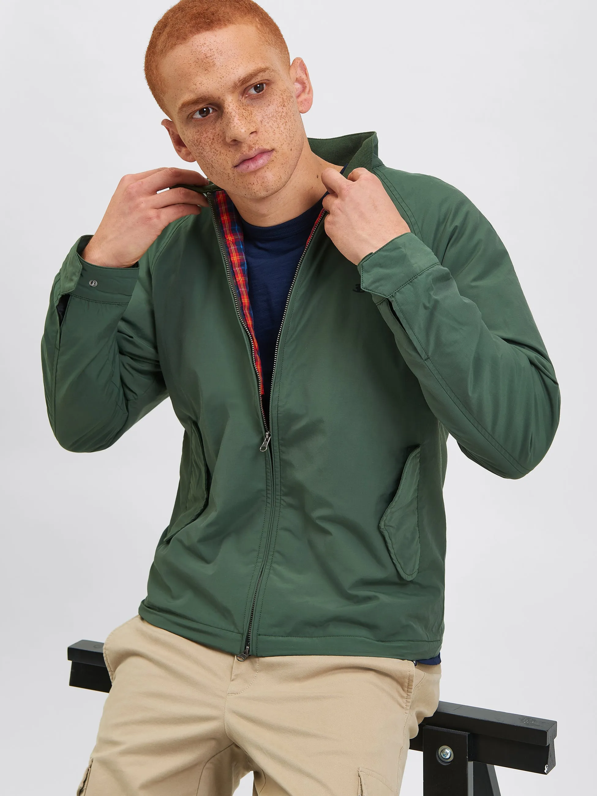 The Original Quilted Harrington Jacket - Forest Green sold by Ben Sherman