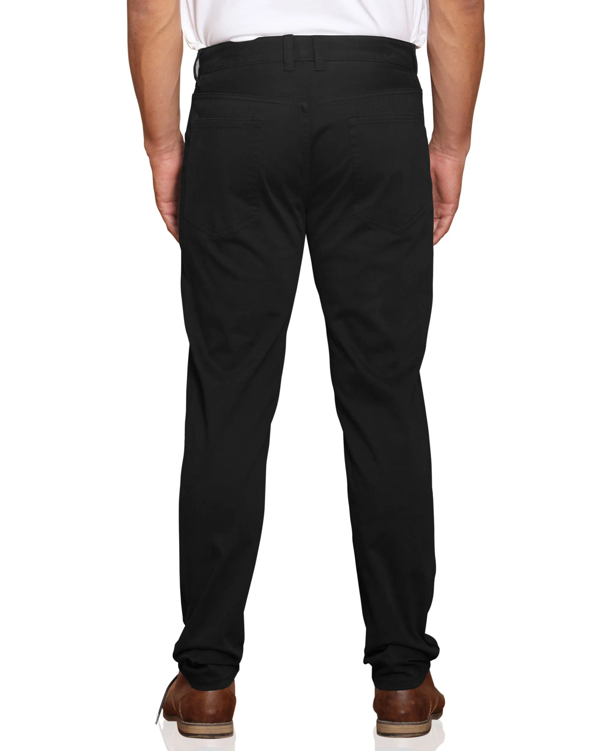 Stretch Sateen Five-Pocket Pant - Jet Black sold by Ben Sherman product image thumbnail 4