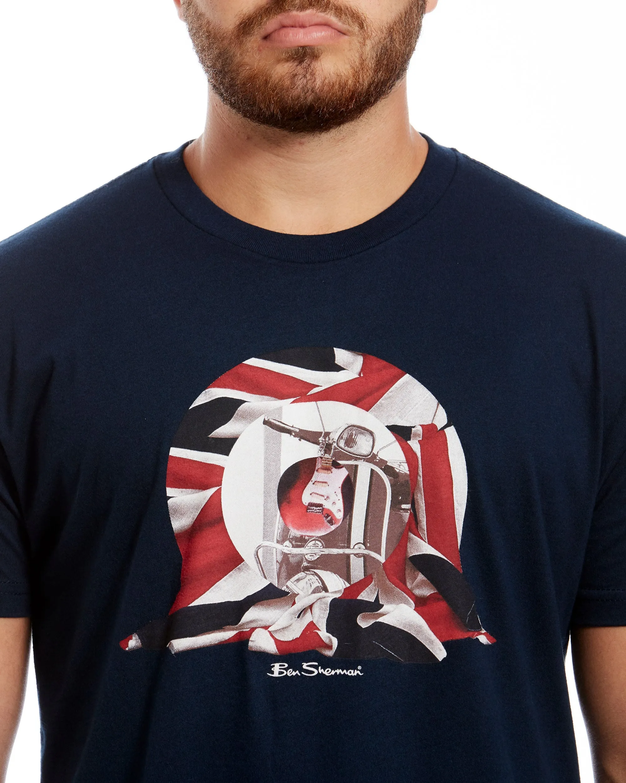 Scooter Target Graphic Tee - Midnight Navy sold by Ben Sherman product image thumbnail 4