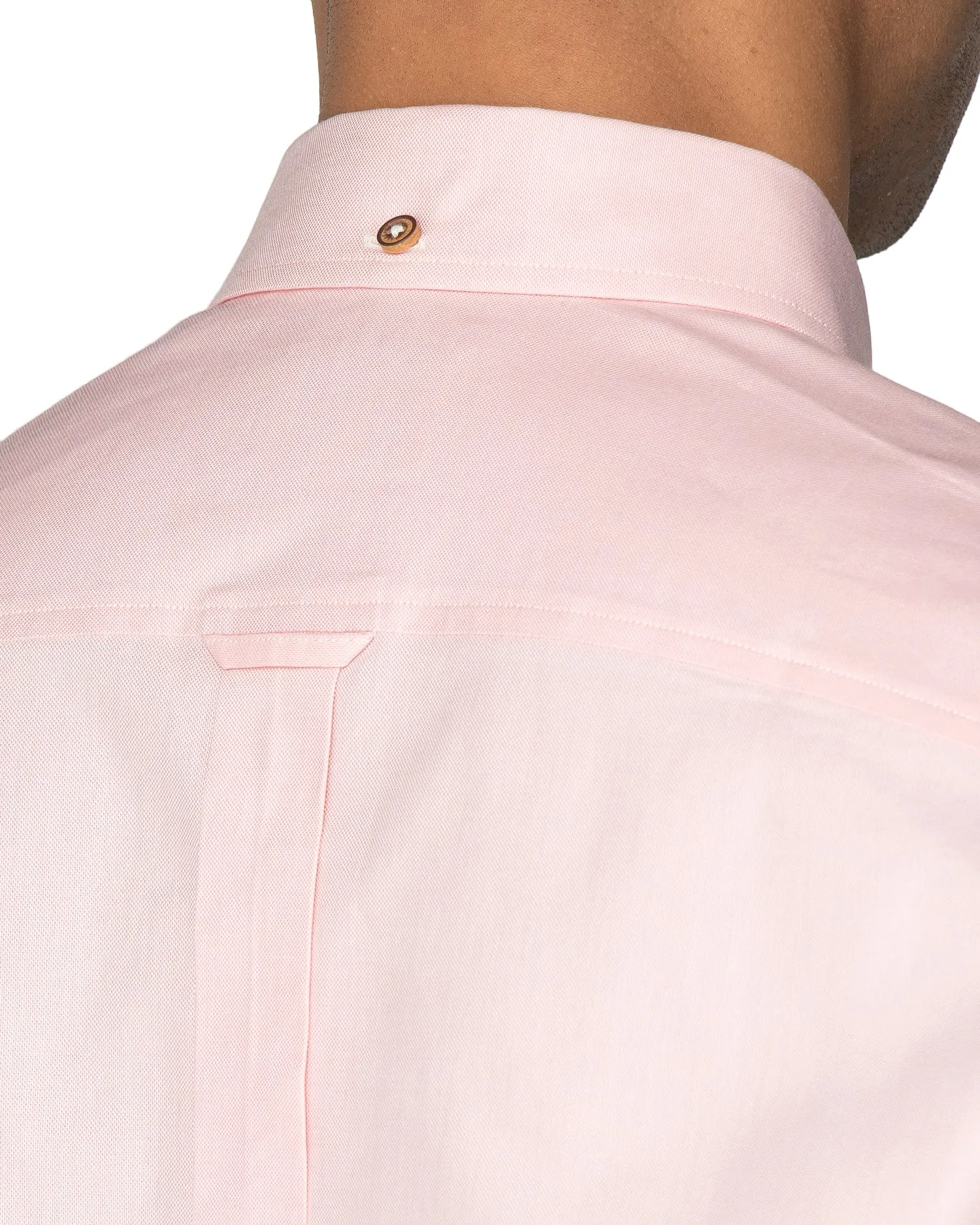 Long-Sleeve Pink White & Blue Striped Oxford Shirt - Pink sold by Ben Sherman product image thumbnail 3