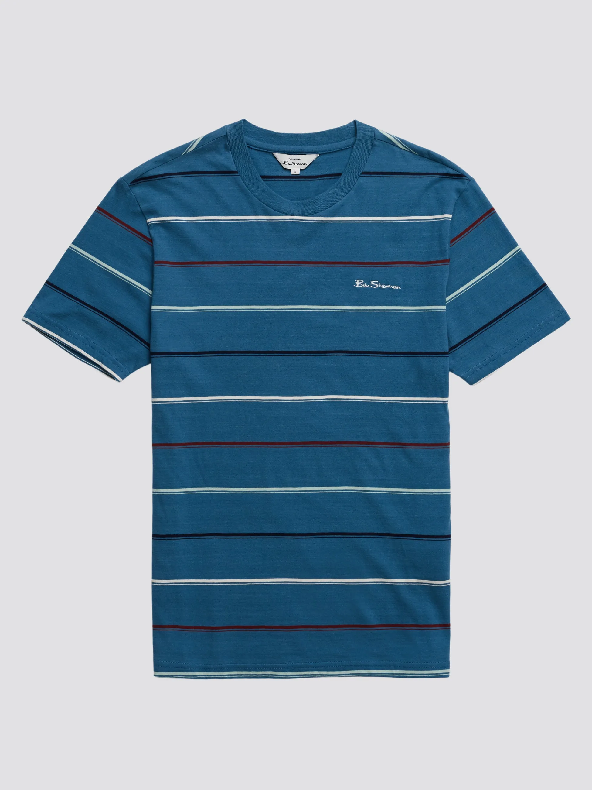 Fine Stripe Tee - Wedgewood Blue sold by Ben Sherman product image thumbnail 5